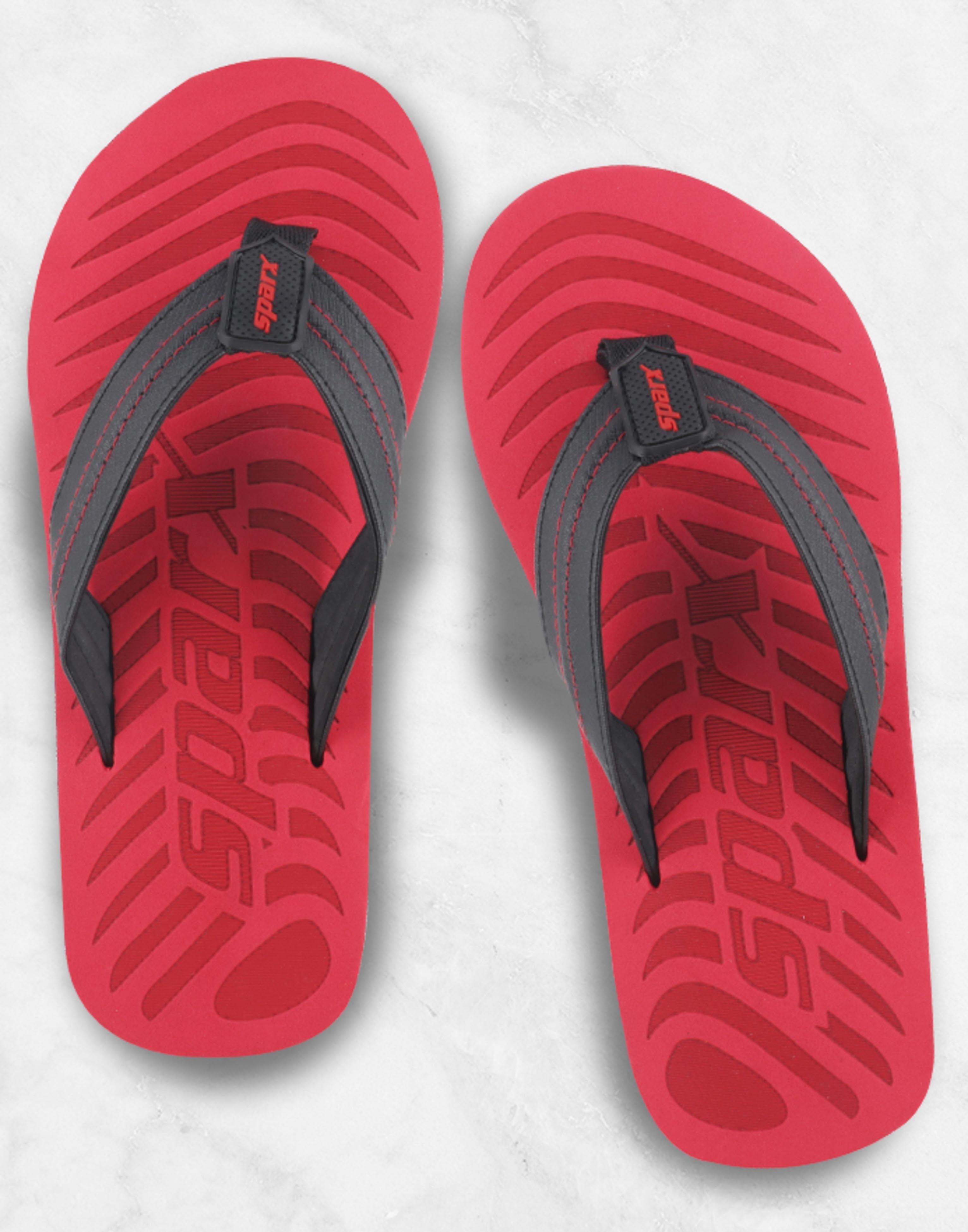 Sparx Men's Synthetic Slippers SFG-204 RED - Bhagat Ji Ki Dukan