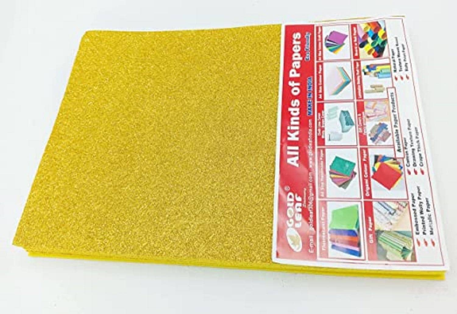 Buy GOLD LEAF Glitter EVA Foam For Art And Craft Foam Sheet(Pack OF 10  Sheets) (Gold) Online at Best Prices in India - JioMart.