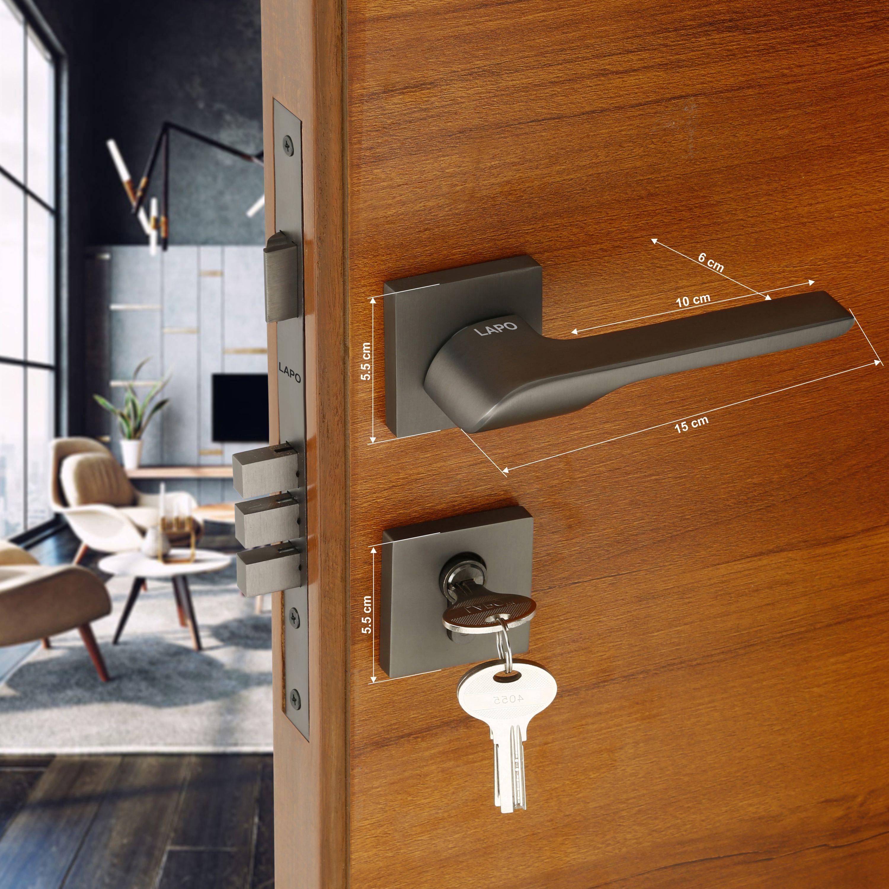 Buy LAPO 02 Premium Mortise Door Handle Locks with 4 Latches for