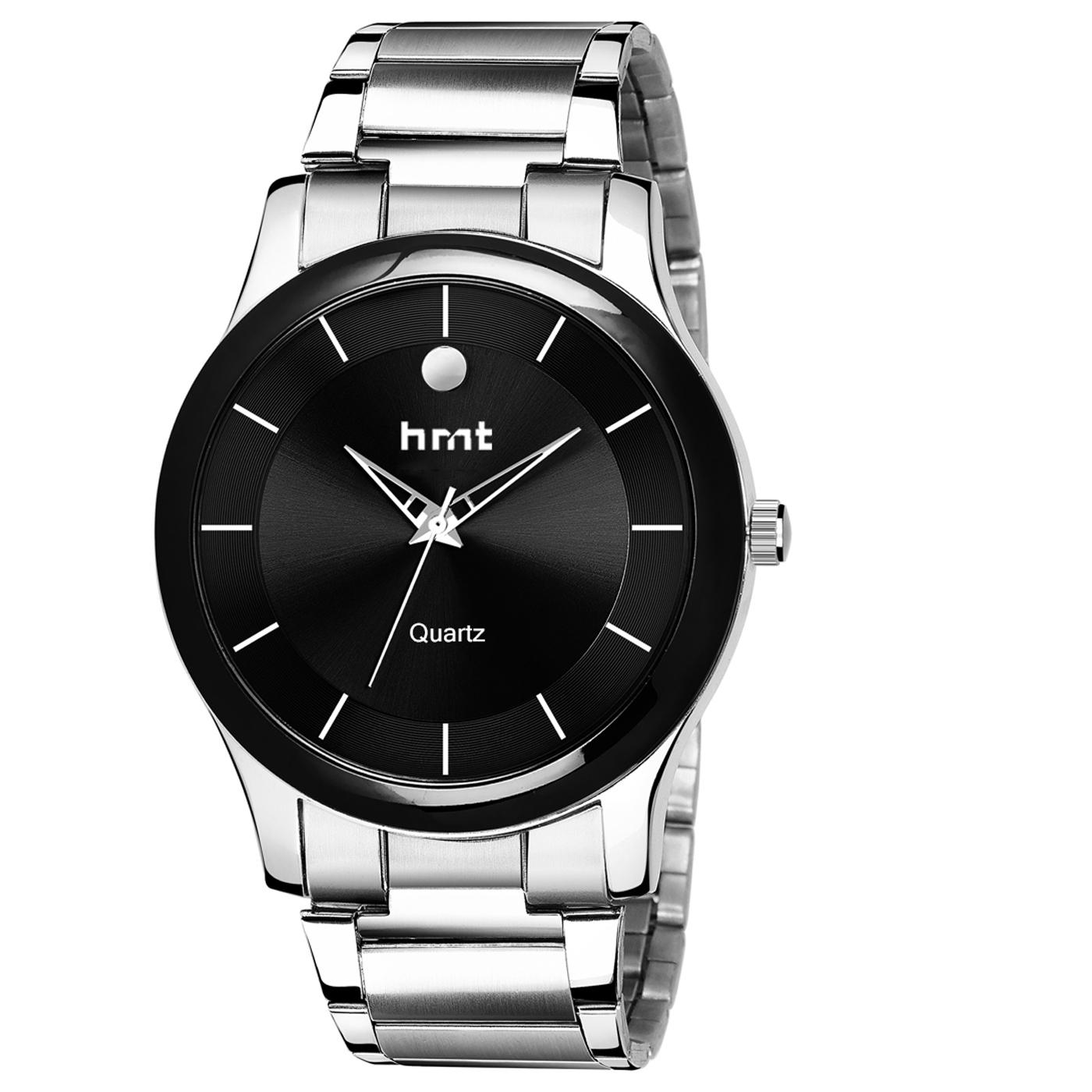 Buy hrnt HM-SB9003 Black Dial Steel Chain Watch & Stainless Steel