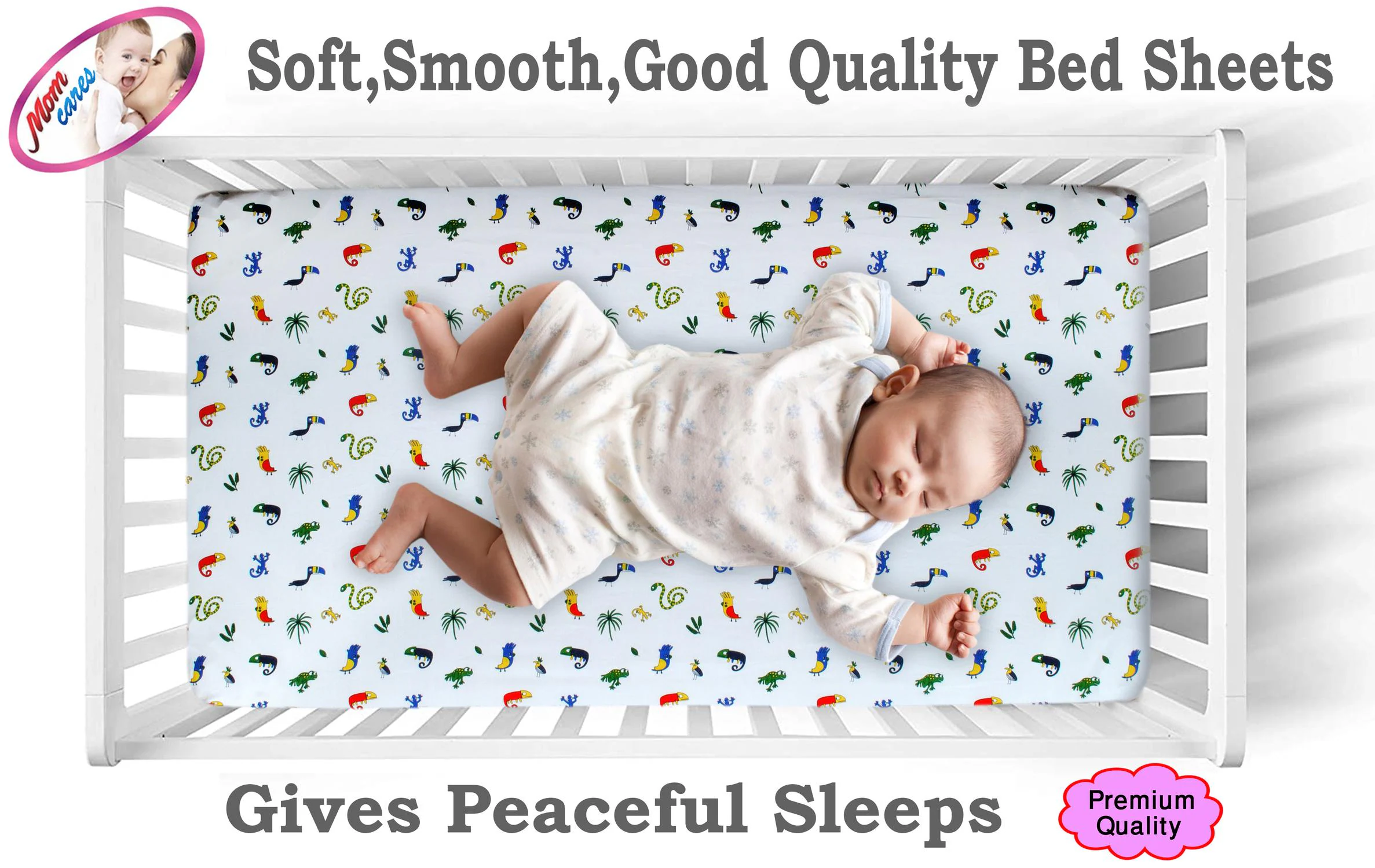 cot bed sheet size