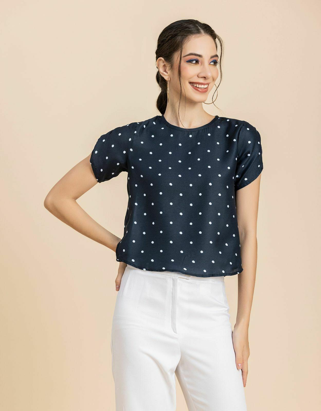 buttoned petal sleeve top