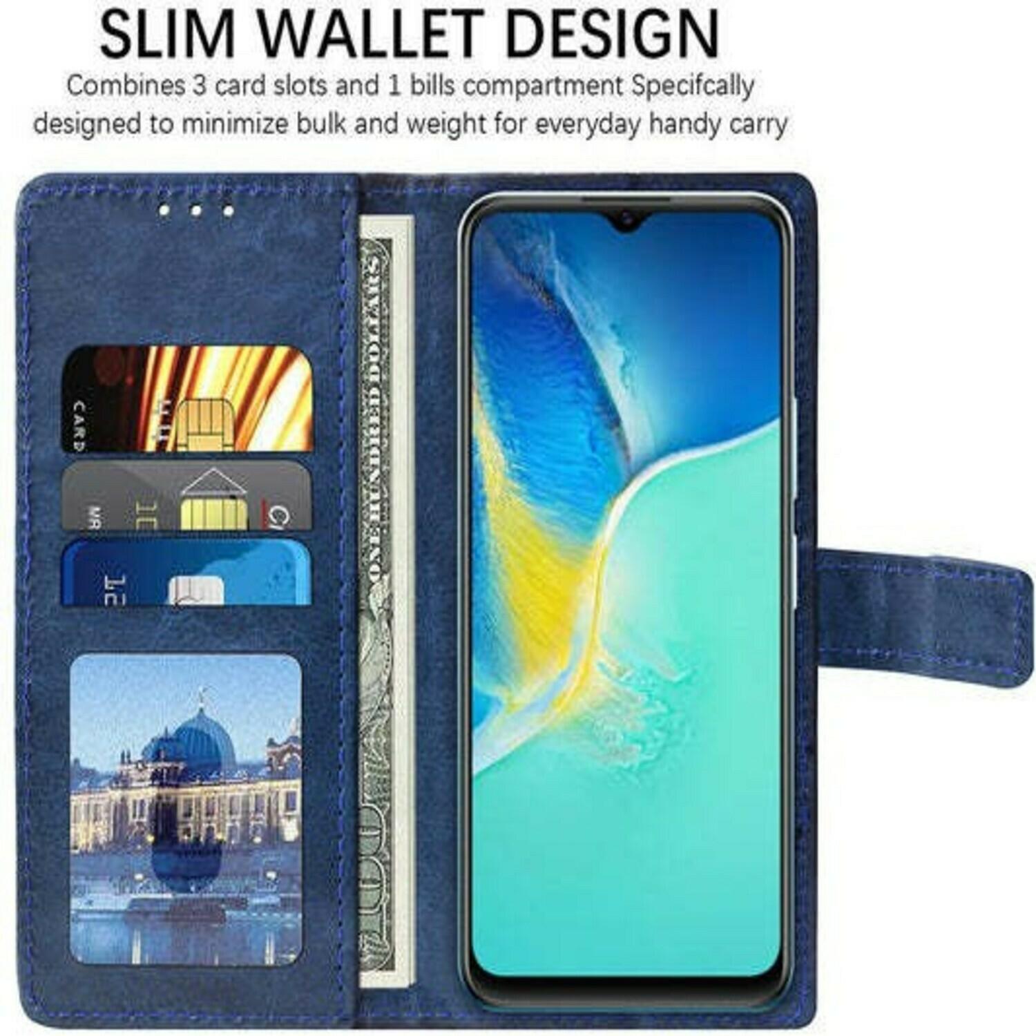 Buy xvx Flip Cover for Vivo Y15s (2021) (Blue, Dual