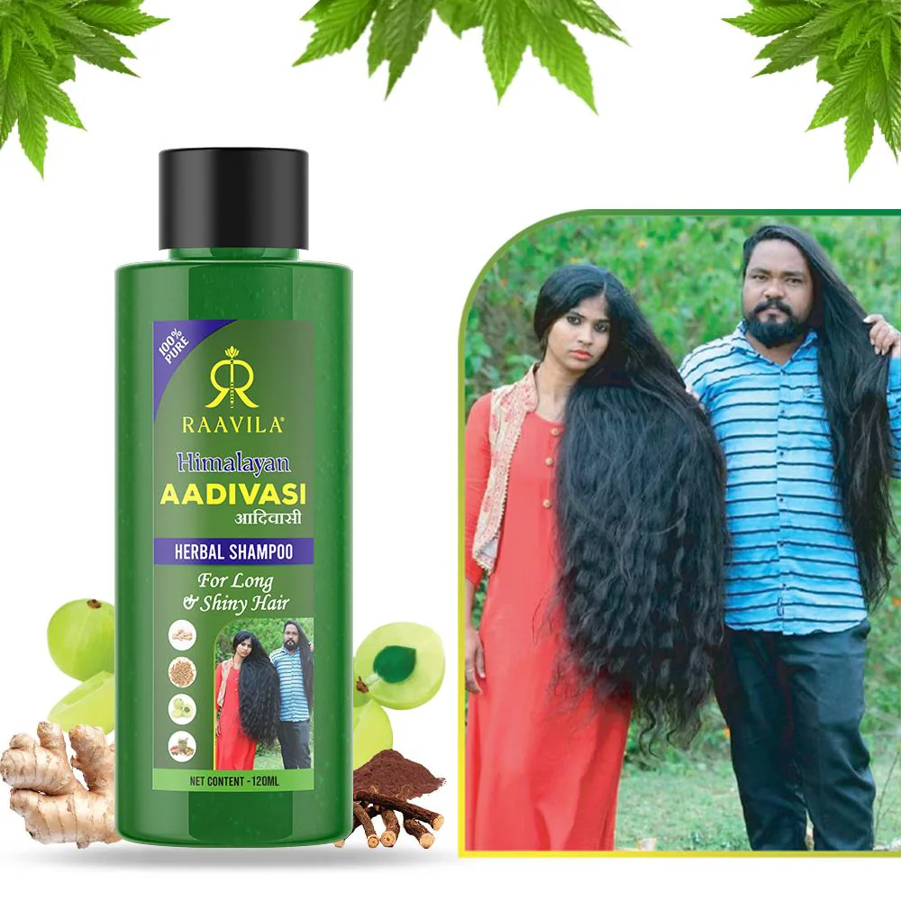 Raavila Himalayan Aadivasi Medicinal Herbal Shampoo For Long and Shiny Hairs  120ml - JioMart