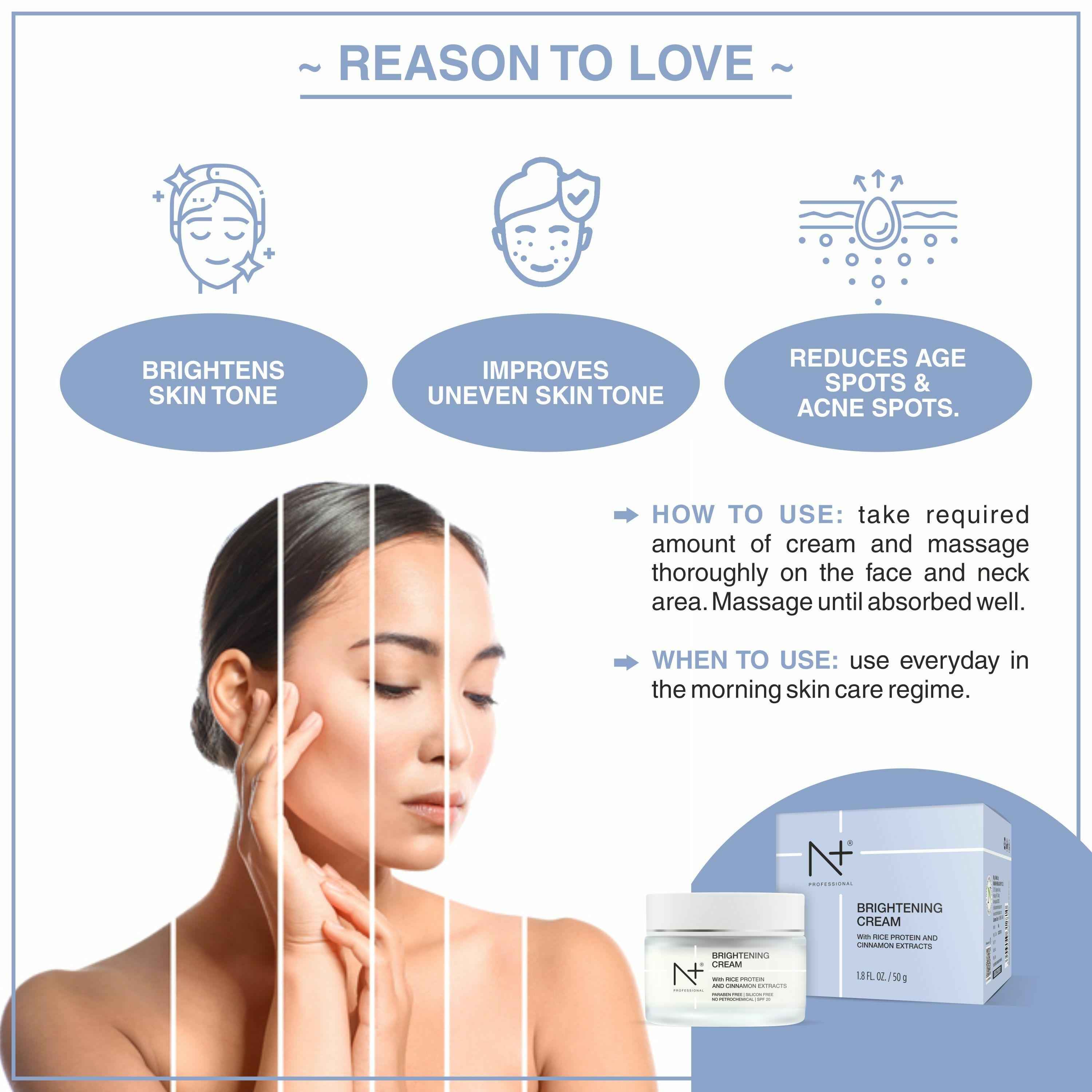 Buy N Plus Professional Brightening Cream Online at Best Prices in