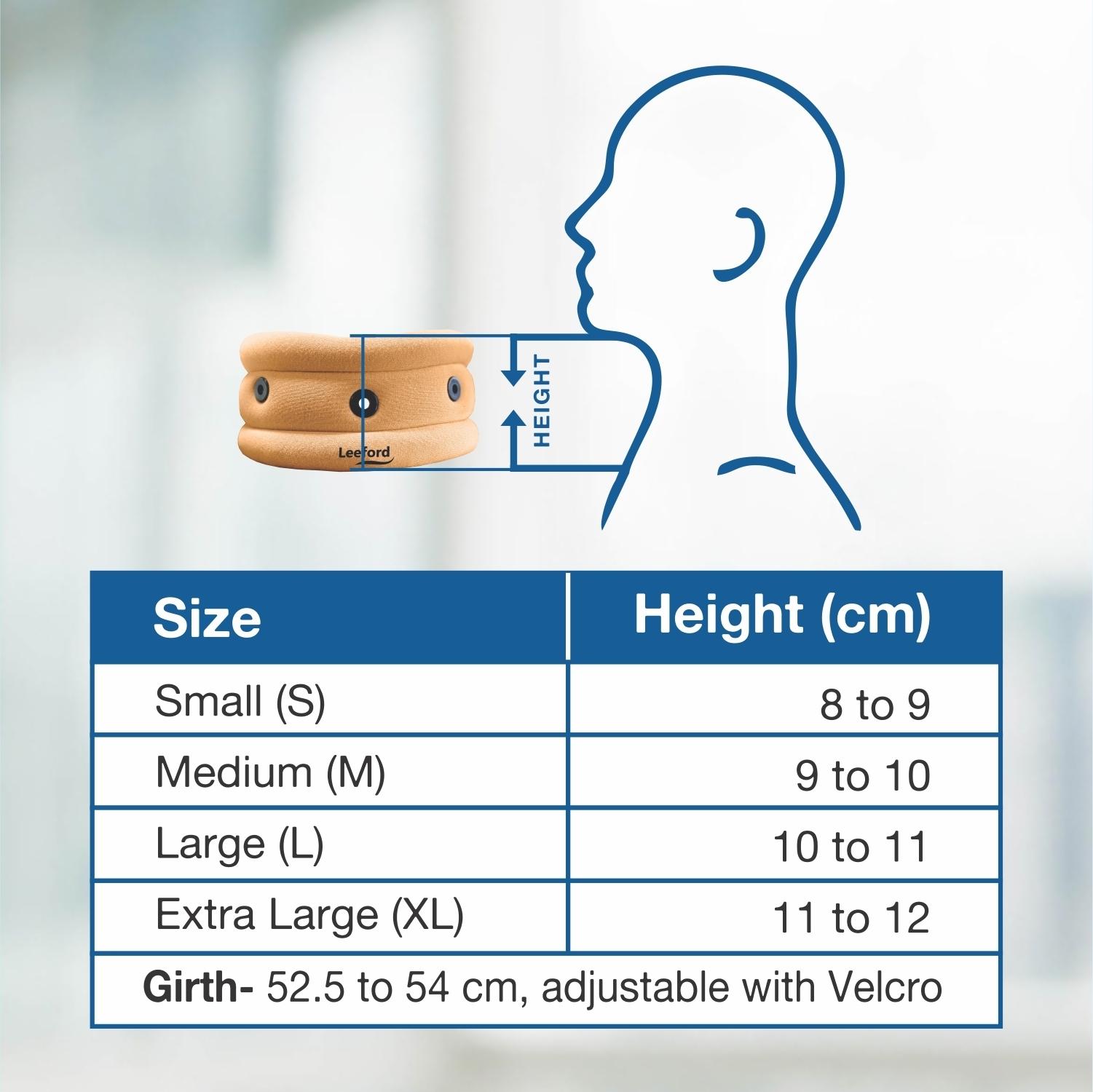 Buy Leeford Soft Cervical collar with valcro, neck brae for extra