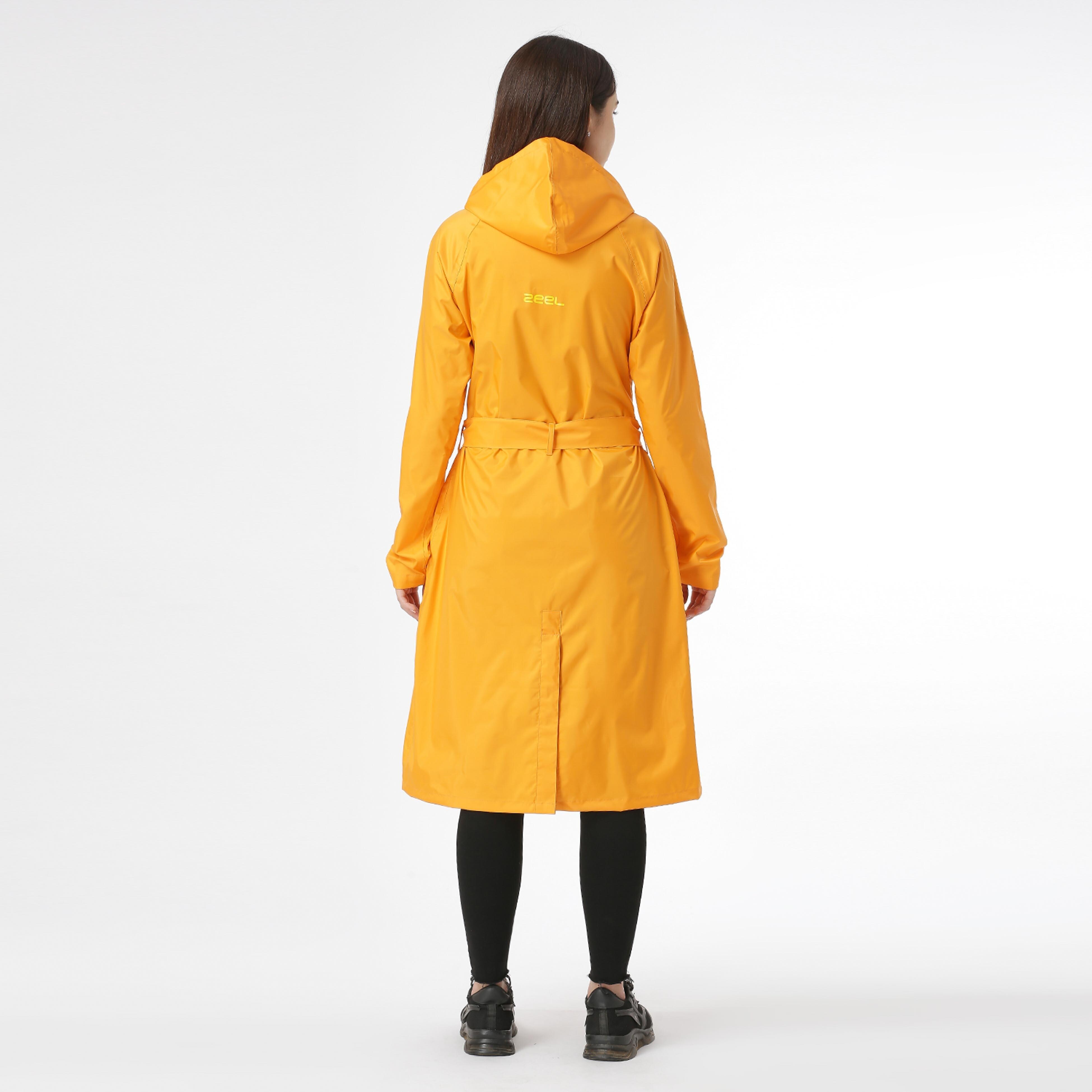 Buy ZEEL Rain Coat for Women Waterproof High Neck Polyester
