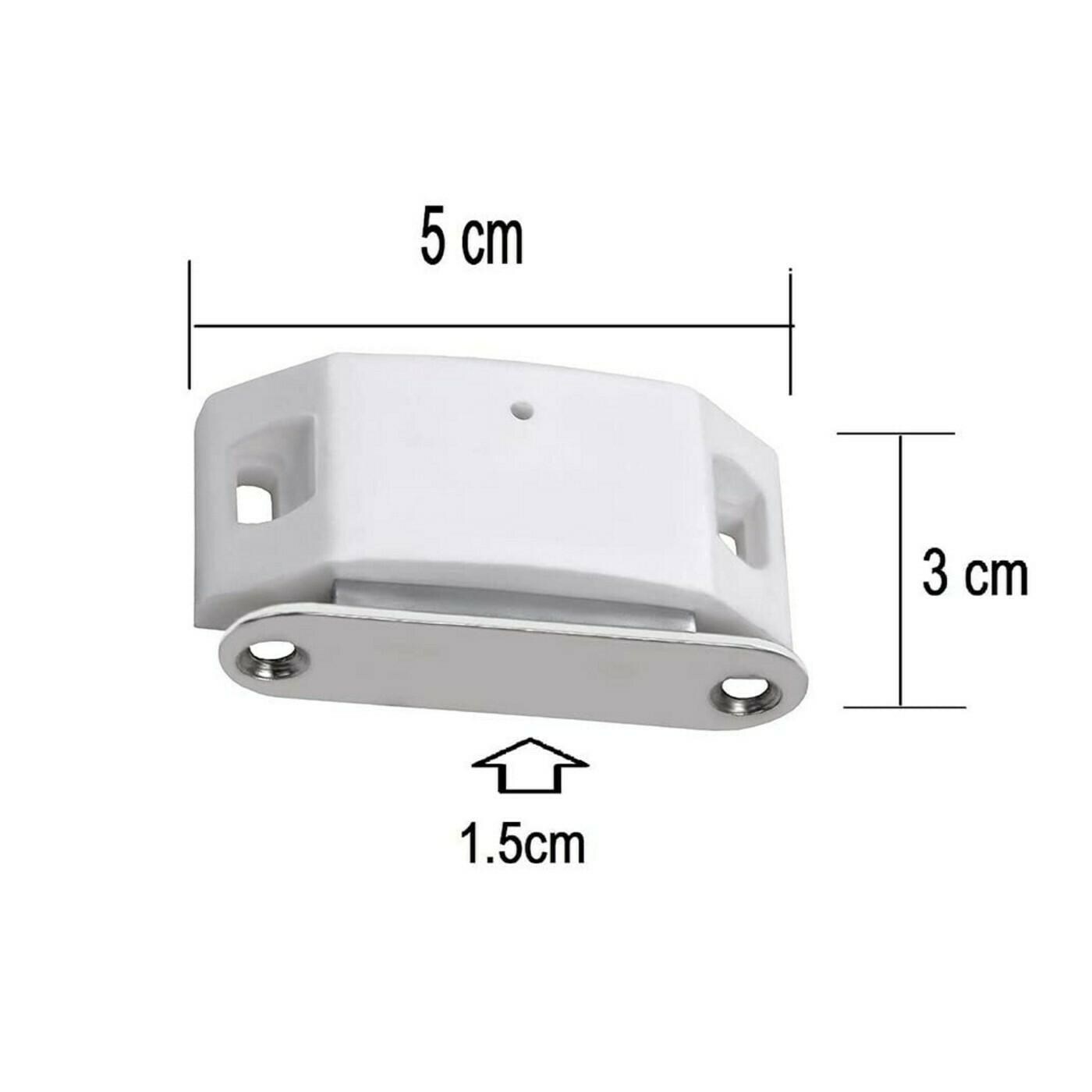 Buy 4You White Stainless Steel, Heavy Plastic DM P24 Door Magnetic
