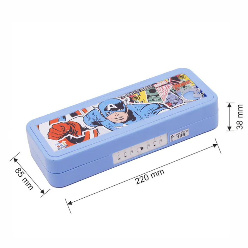 Buy SKI Puzzle Pencil Box with Puzzle Game & Number Lock