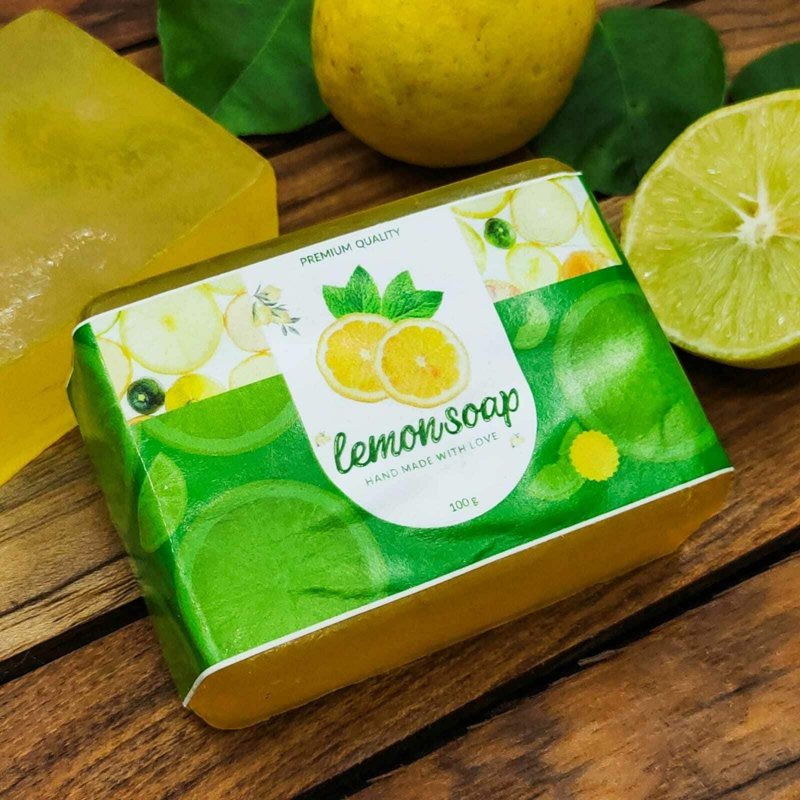 Buy LINIC Premium Hand Made Quality Lemon Soap 100g (Pack Of -3