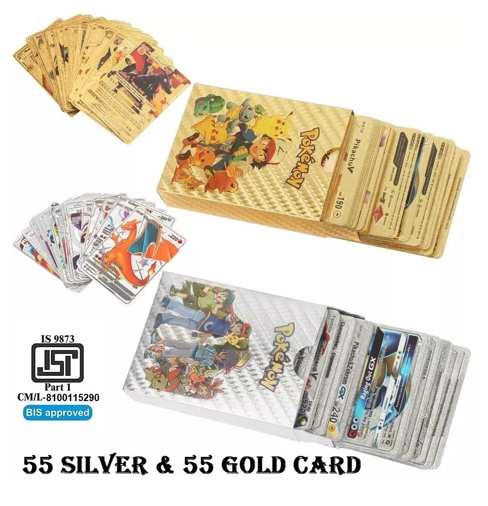 Buy MOONZA Pokemon Golden & Silver Playing Foil Cards Popular