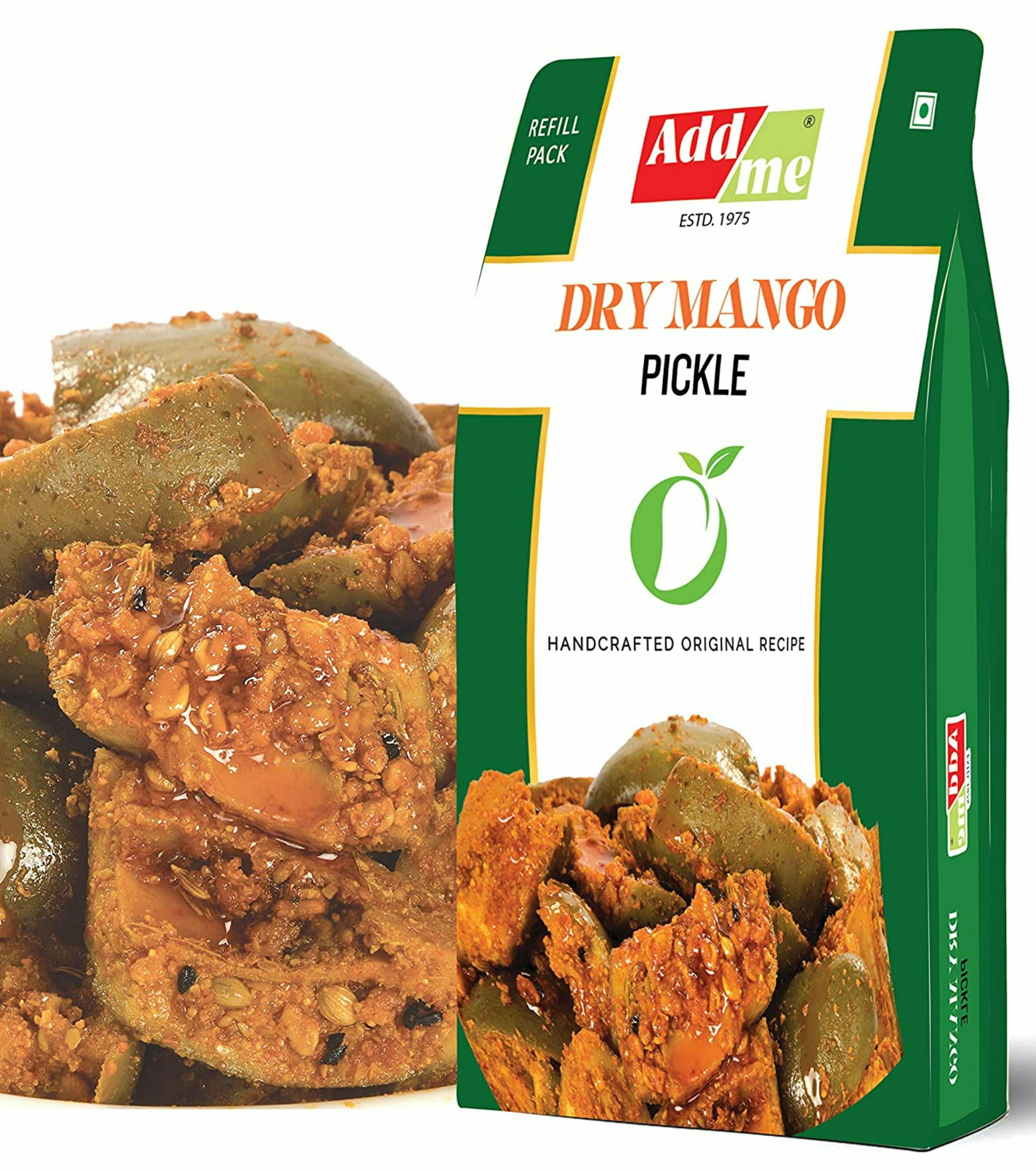 Add Me Dry Mango Pickle 1kg Less Oil Homemade Sukha North Indian m Ka Achar Vacuum Pack Jiomart