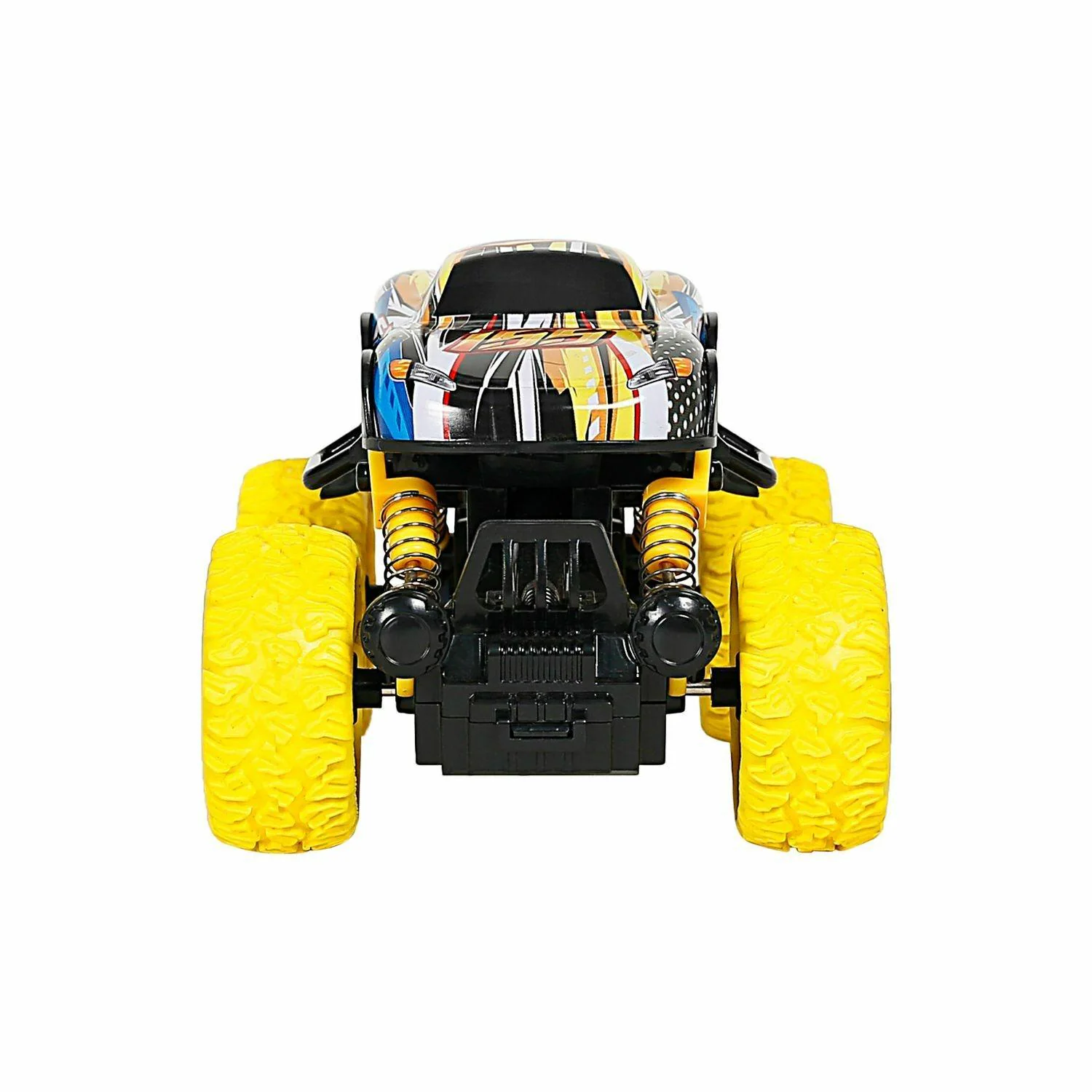 Buy Ralleyz Pull Back Monster Car for Kids, 3Y+, Yellow Online at