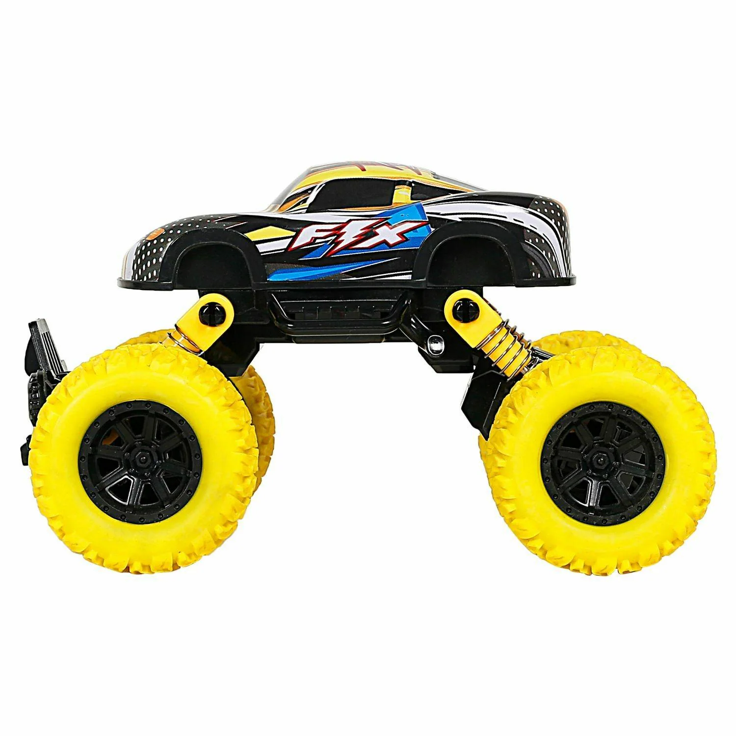 Buy Ralleyz Pull Back Monster Car for Kids, 3Y+, Yellow Online at