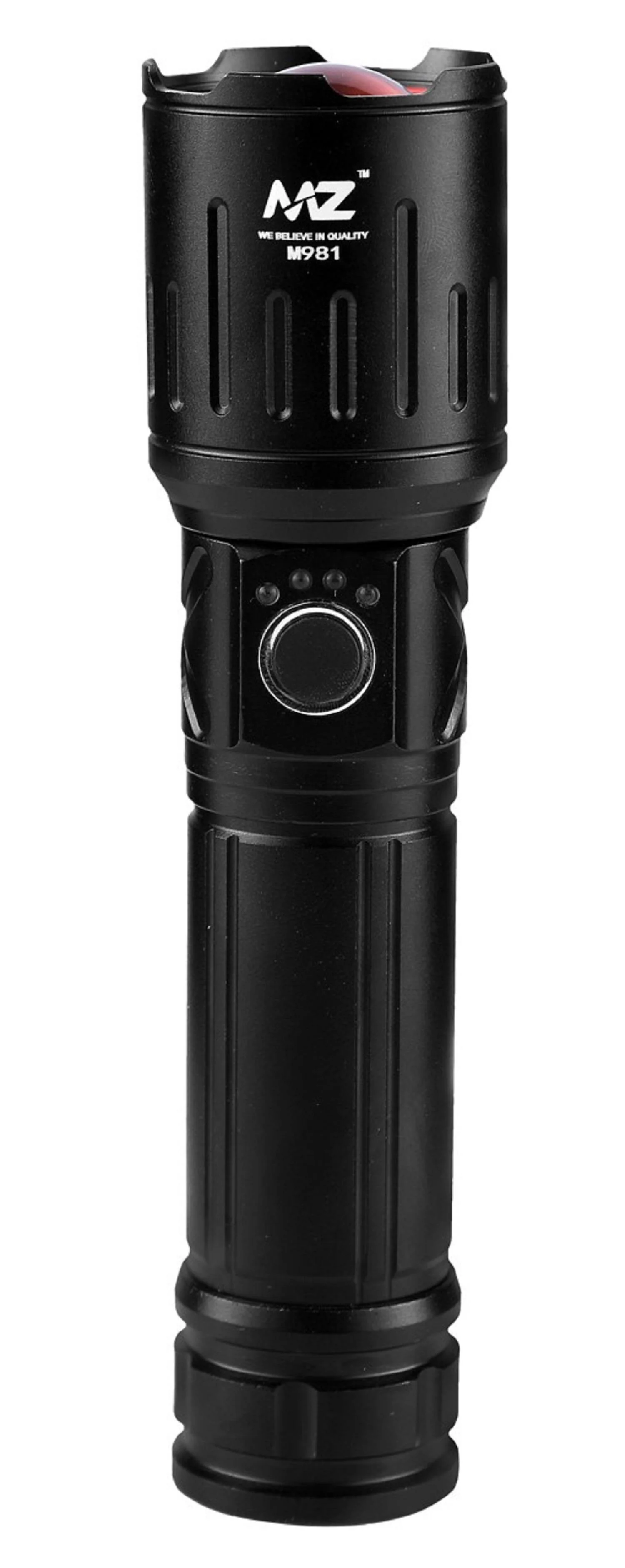 Buy MZ M981 (ZOOMABLE METAL LED )5 Modes Flashlight, Super Bright