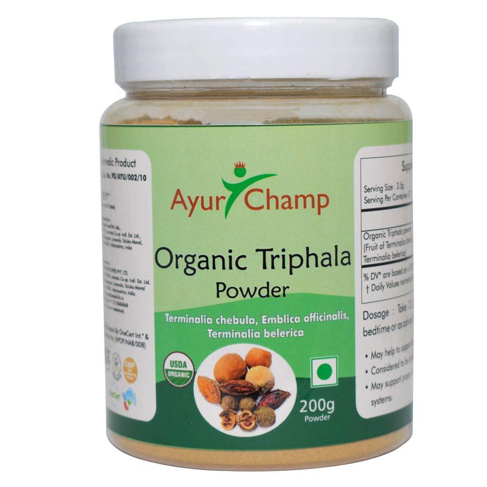 Ayur Champ Organic Triphala Powder - 200 g (Pack of 5) - JioMart