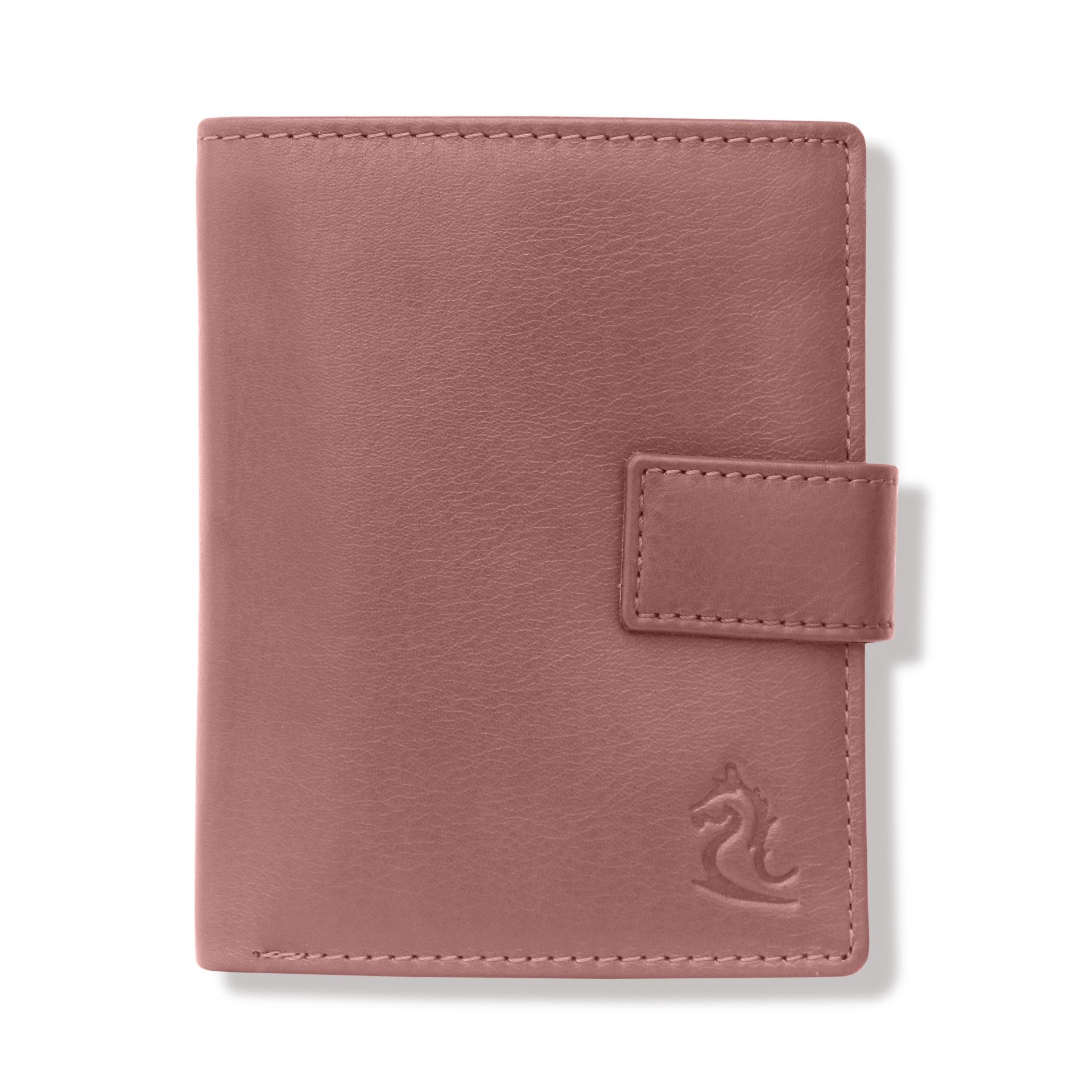 Buy Kara Men's Button lock Leather Vertical Bifold Wallet
