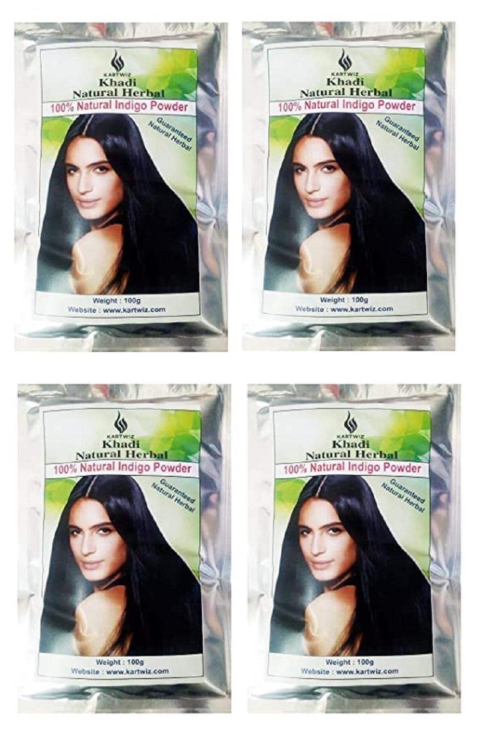 Kartwiz Indigo Hair Powder -100% Natural Powder |100g Pack of 4 - JioMart