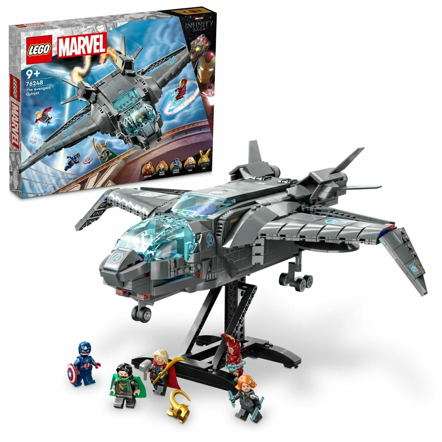 Buy LEGO Marvel The Avengers Quinjet 76248 Building Toy Set 795