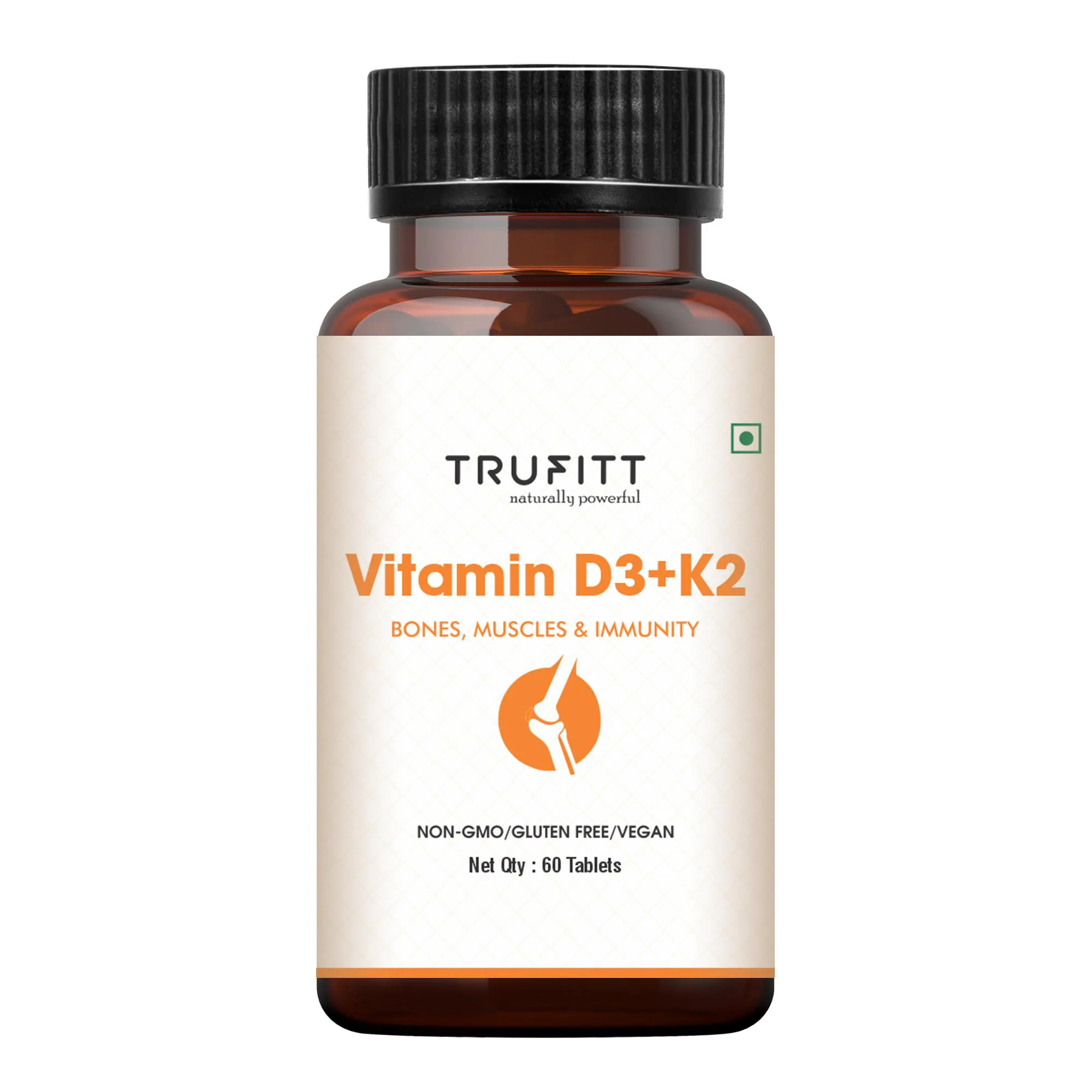 Simply Earth - Trufitt Vitamin D3 K2 MK7 | Plant Based Veg Vitamin D3  Supplement Lichen Source with Vitamin K2 MK7 Menaquinone, Energy Support  Supplement- 60 Tablets - JioMart