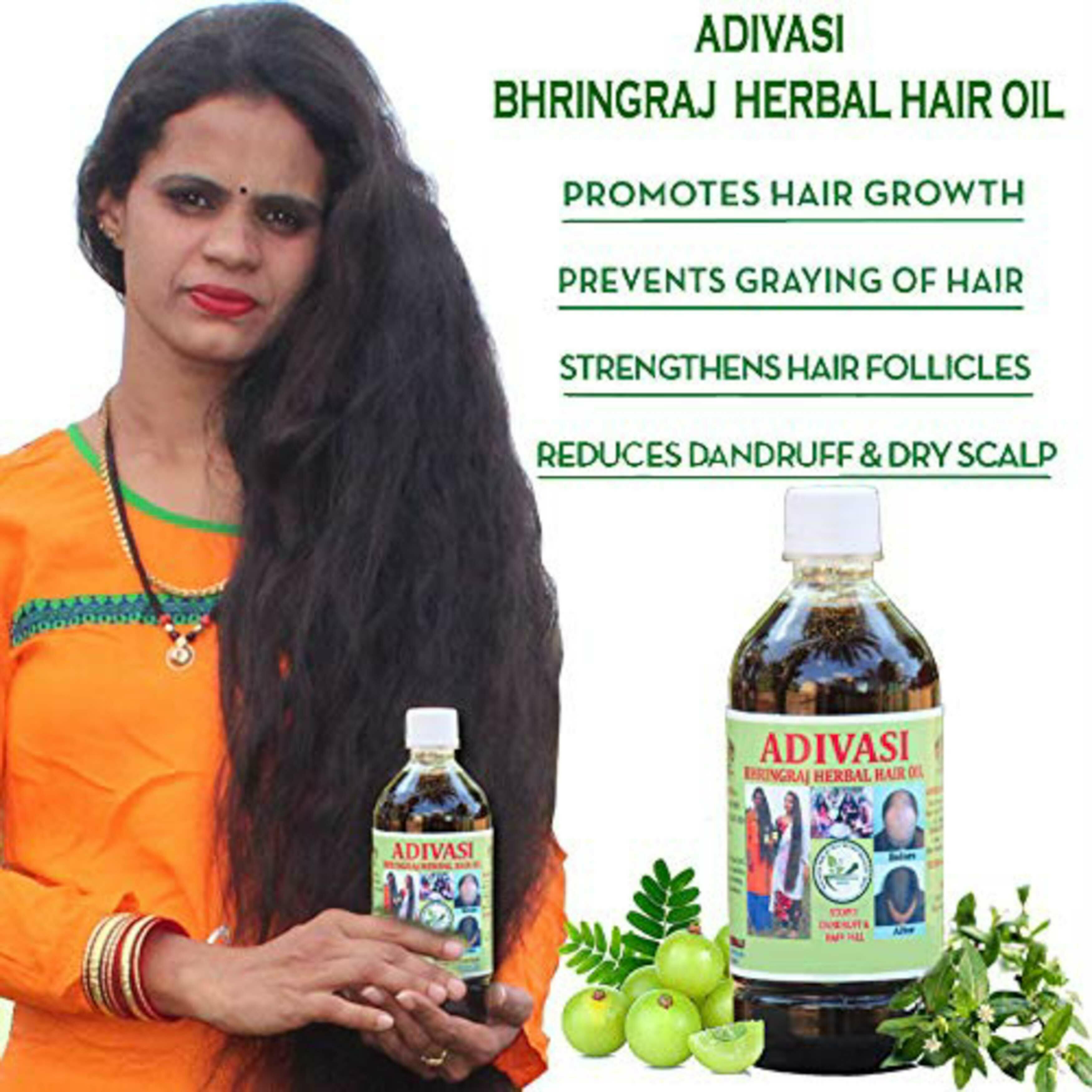 Adivasi Bhringraj Herbals Herbal Hair Oil - JioMart