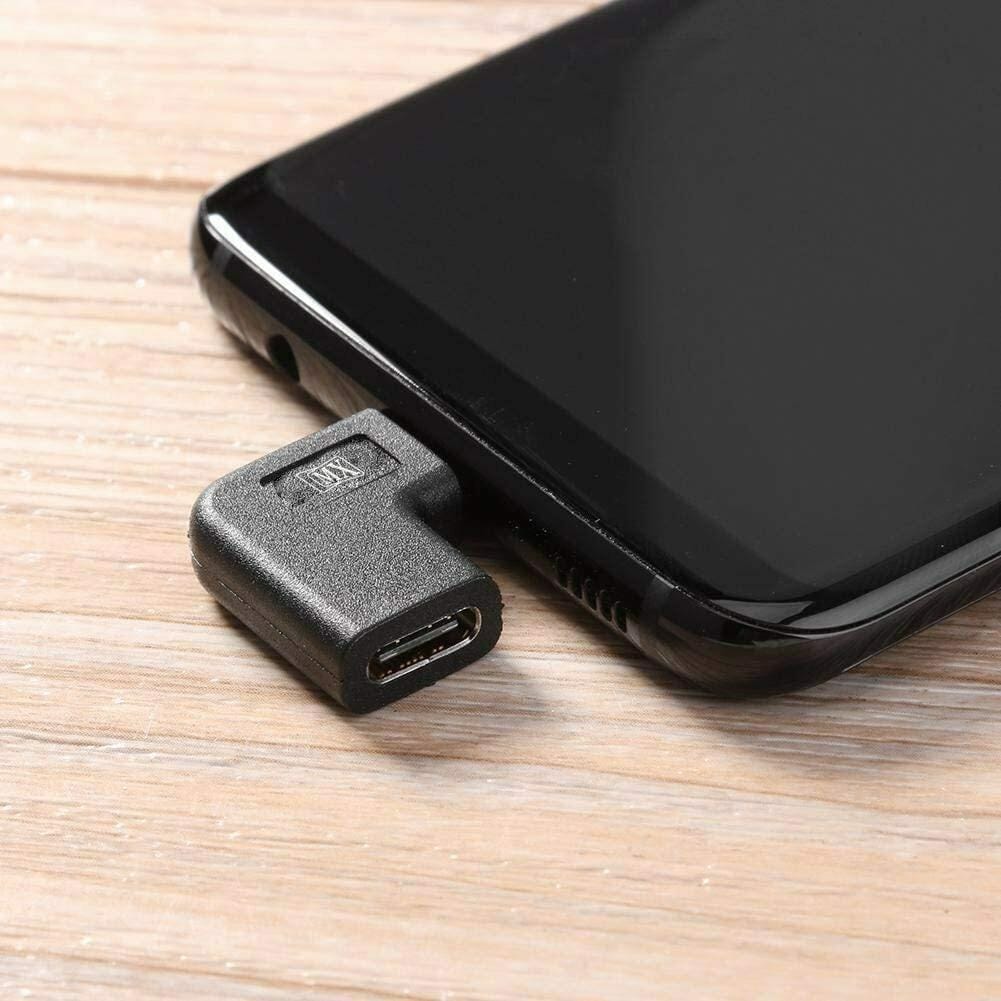 Buy MX USB Type-C Male to USB Type-C Female Right Angle Adapter
