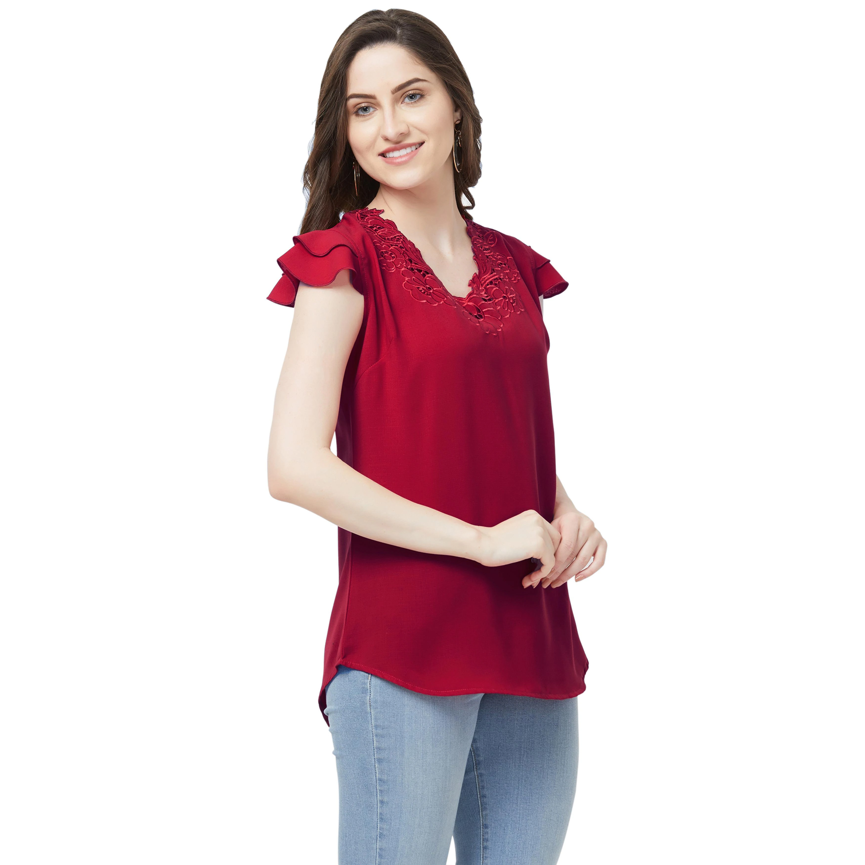 トップス MANOF 2Way Frill Neck Cut Tops MANOF 2WAY FRILL NECK CUT TOPS ネイビー - メルカリ