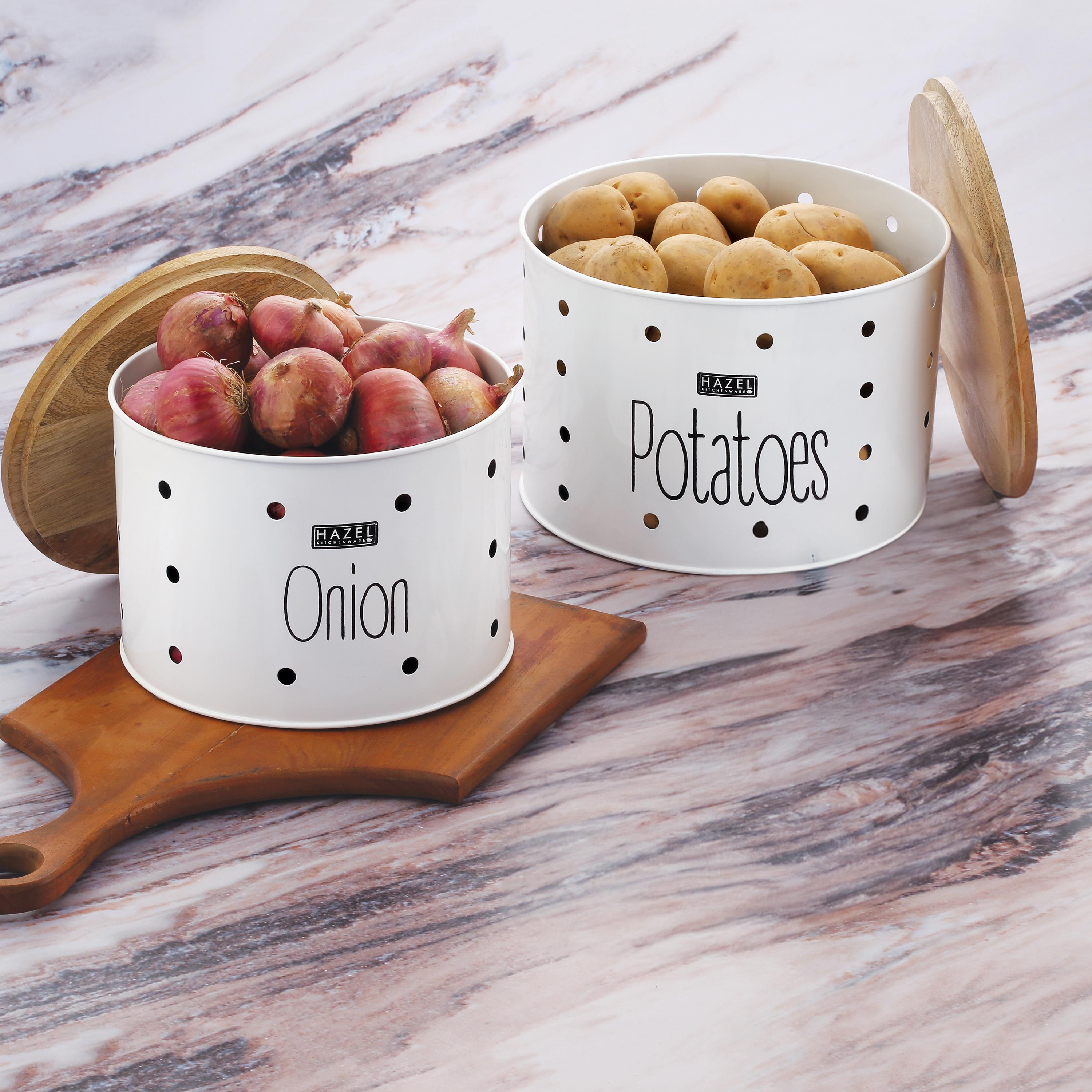 Buy HAZEL Potato Onion Storage Container for Kitchen | Onion and