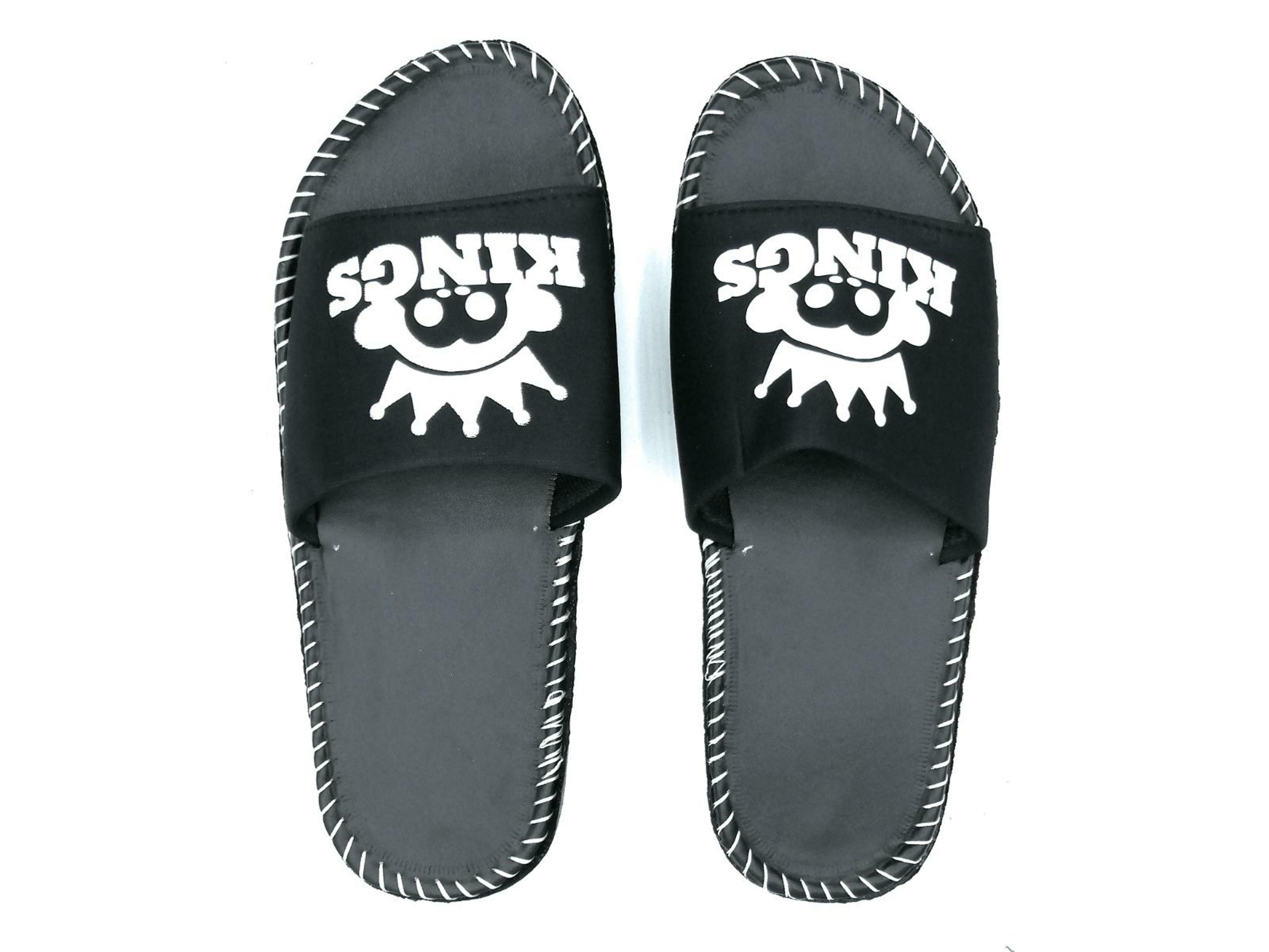kapani black slide flip flop