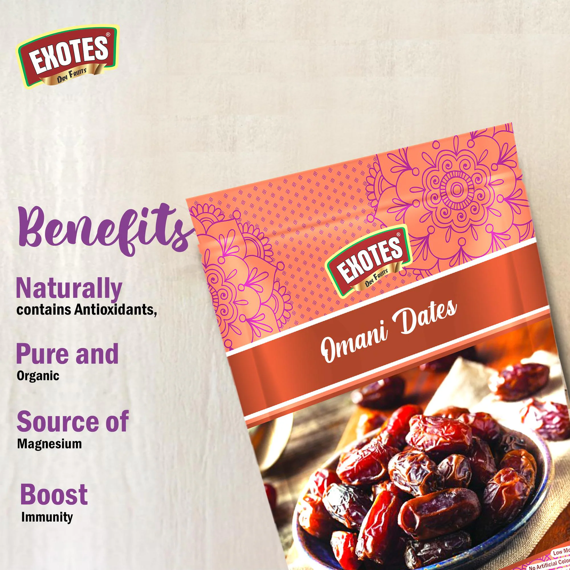 Buy Exotes Omani Dates 200g| Dates | khajoor | Dry Fruits