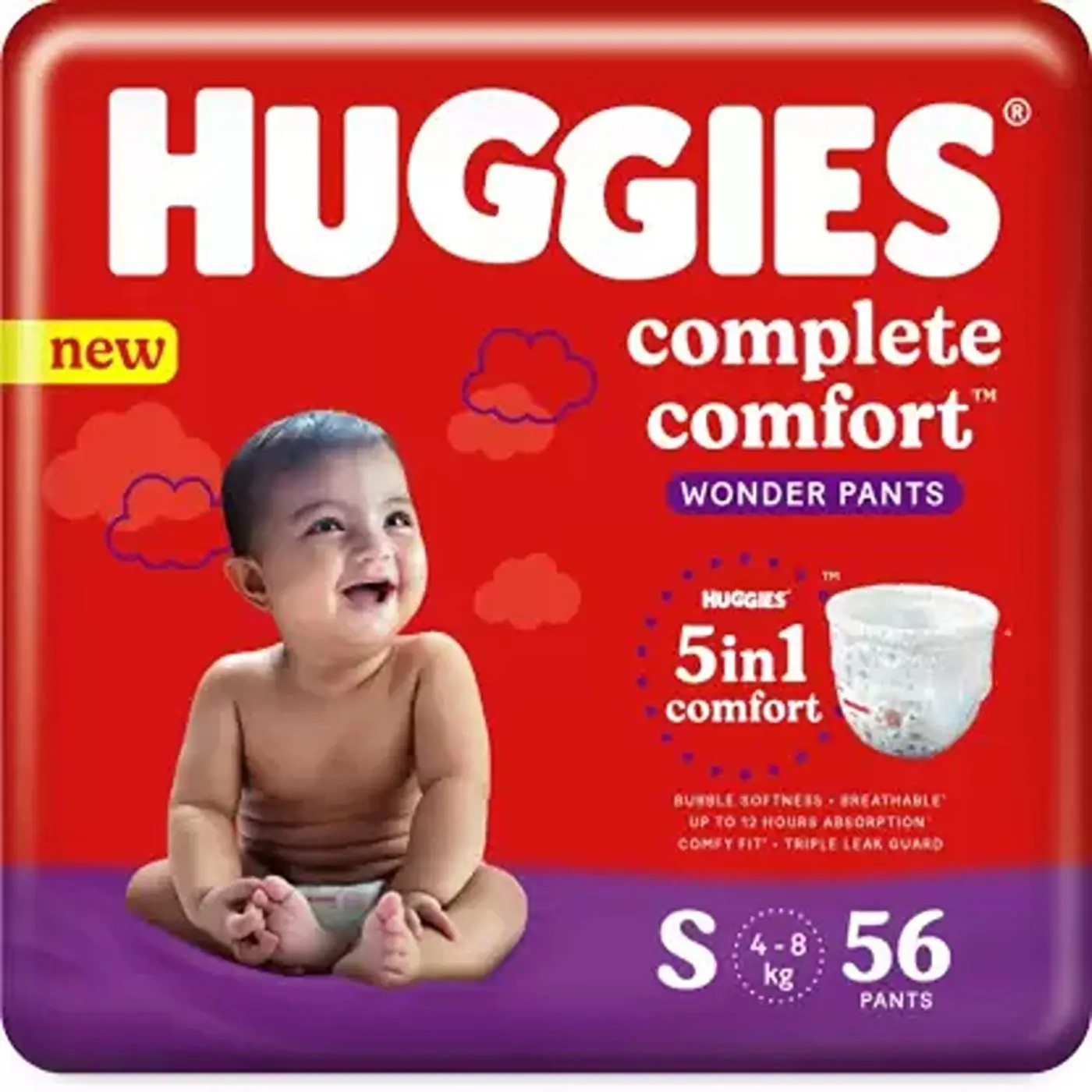 ボトムス・スパッツ wunderlang 4-5Y Huggies Complete Comfort Wonder Pants SUMO PACK MEDIUM SIZE, Age