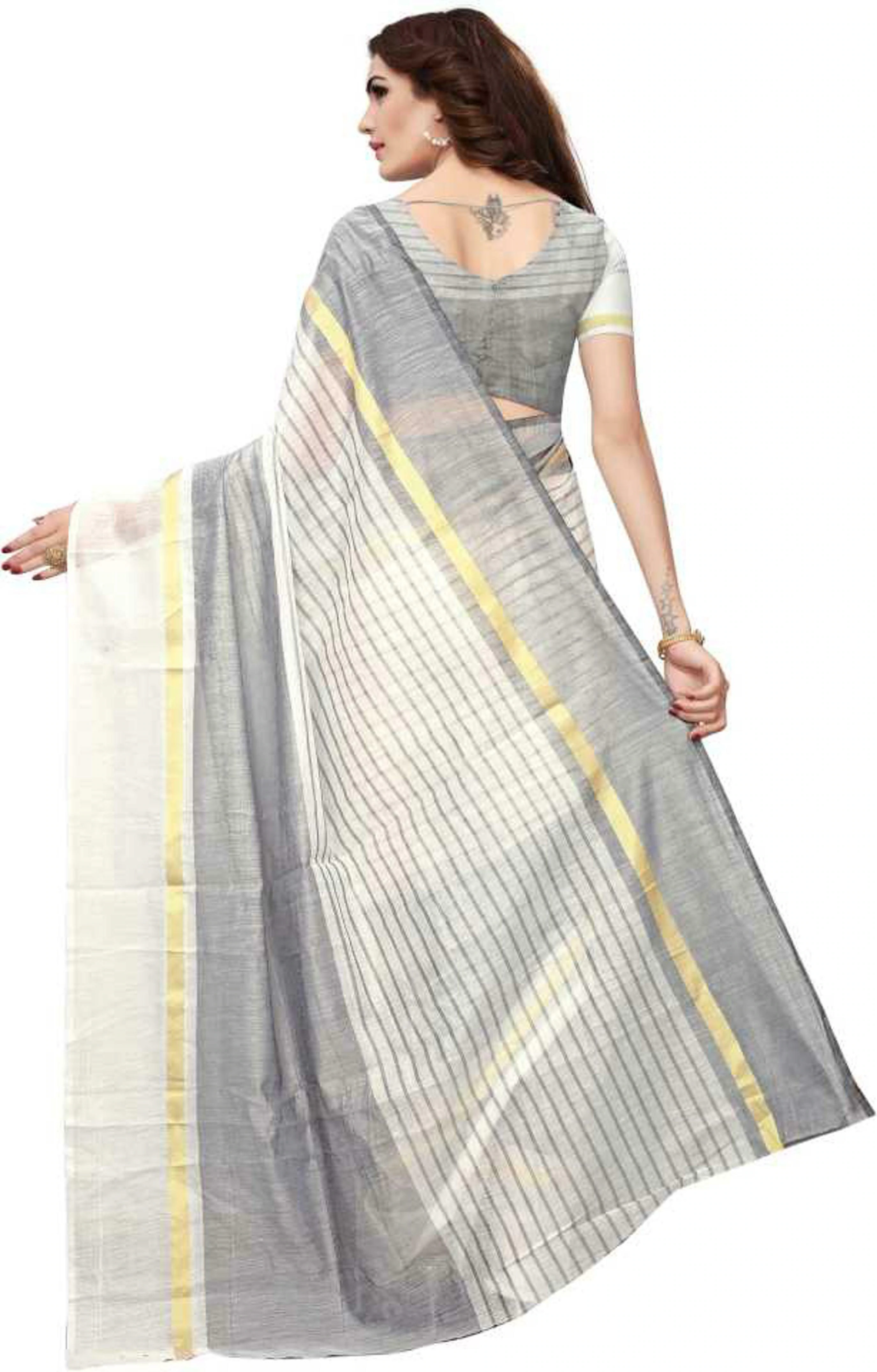 Viva N Diva Sarees for Womens Kanchivaram Art Silk Heavy Zari Woven Saree with Unbestickt Bluse Piece Free Size