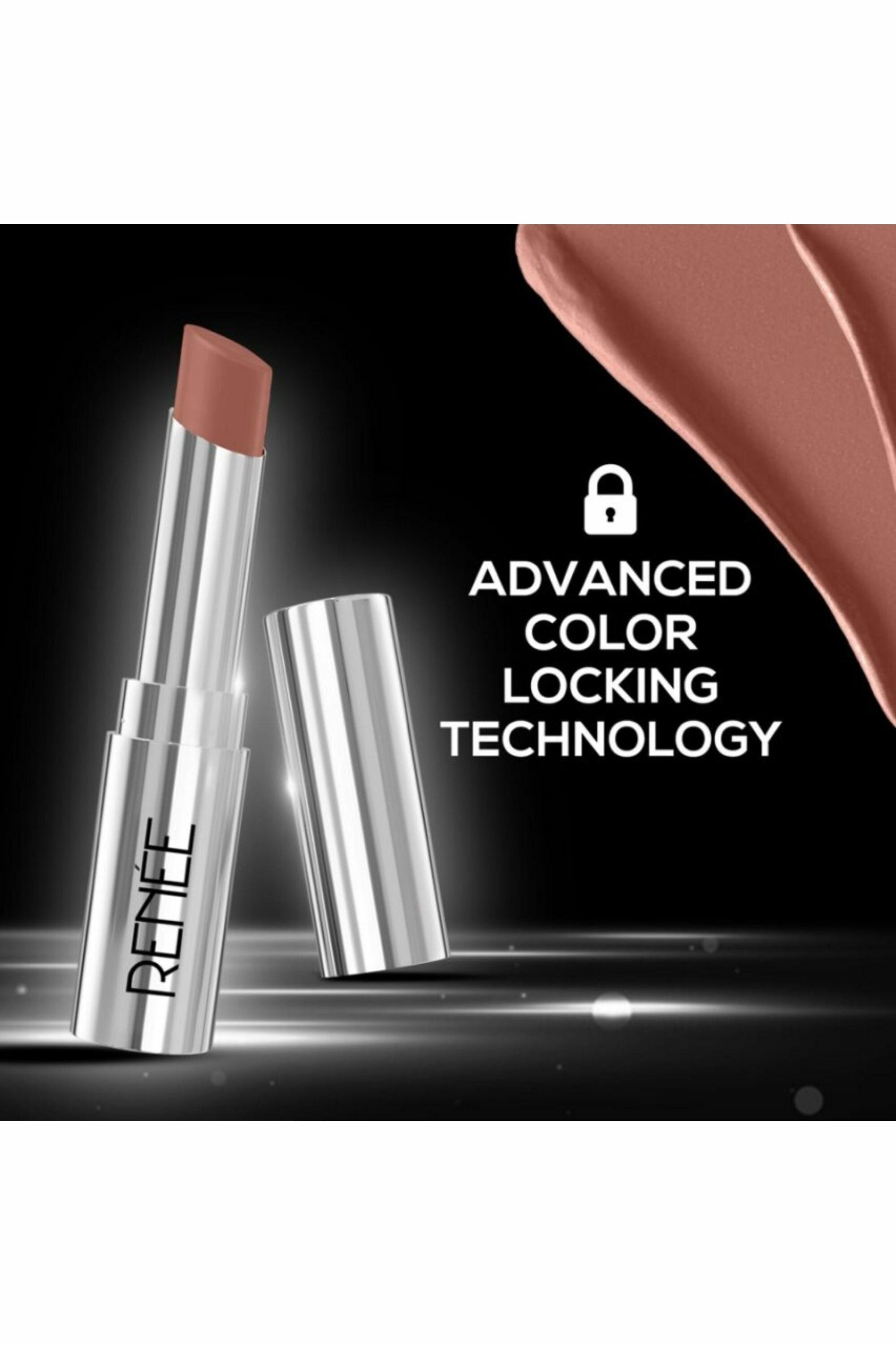 Buy RENEE Matte Lock Lipstick- 01 Jazz, Moisturizing, Long Lasting