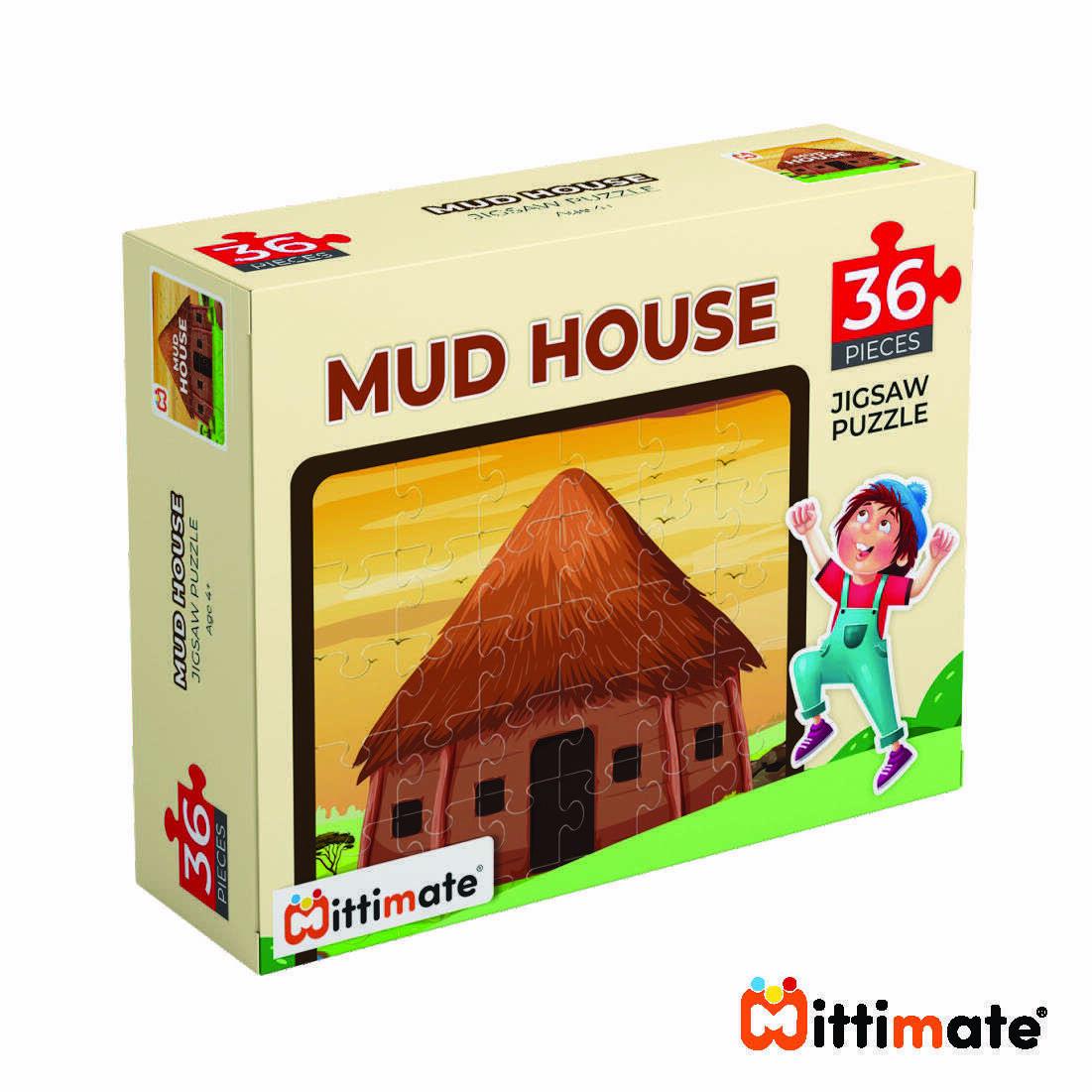 Buy Mud House Jigsaw Puzzle | Fun & Learning Games for kids