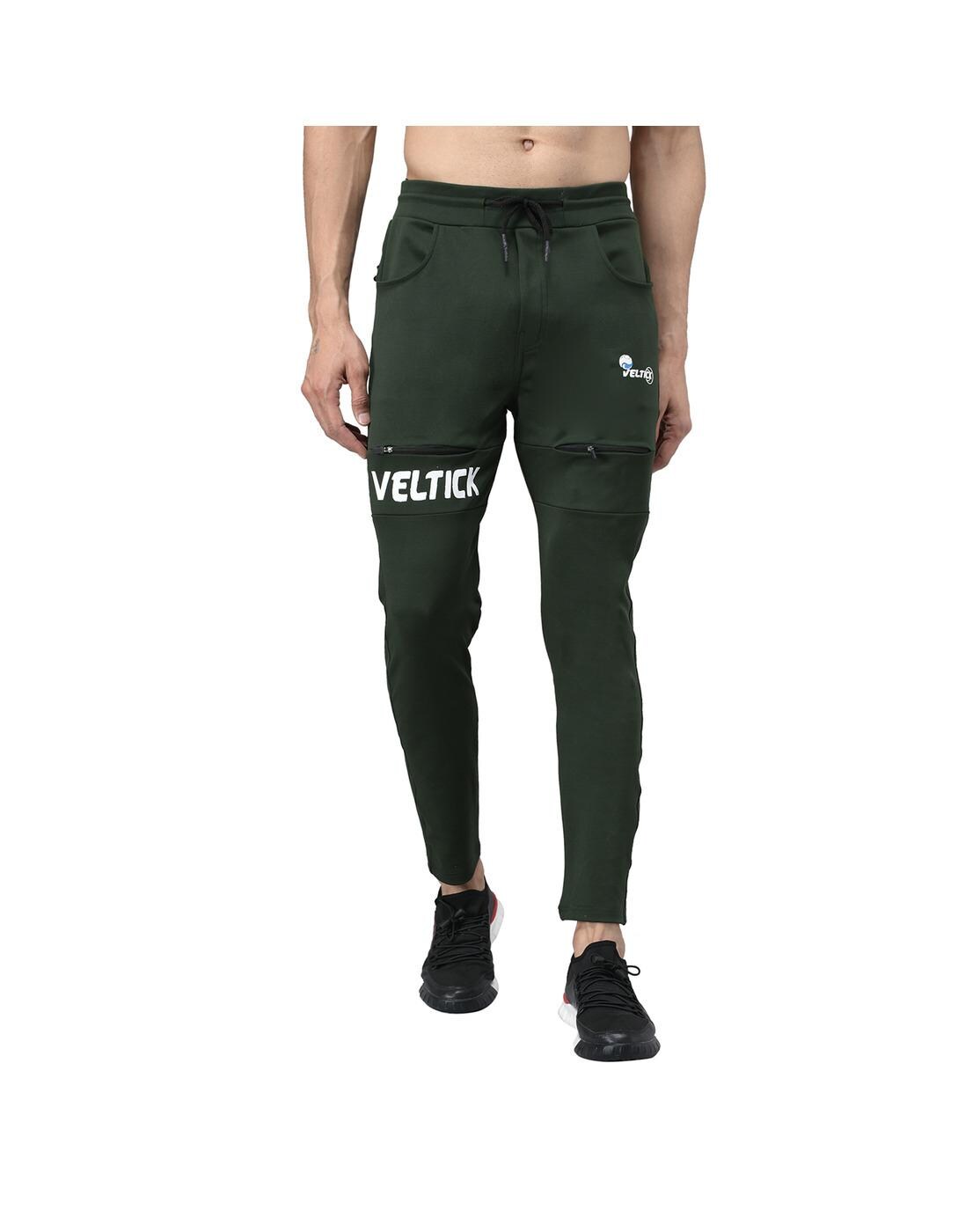 Buy Veltick Men's Lycra Solid Track Pant (Dark Green) Online at Best Prices  in India - JioMart.