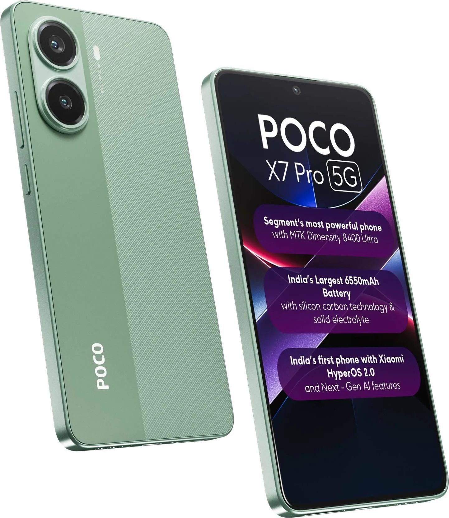 Buy POCO X7 Pro 5G, 12GB Ram, 256GB Storage, Green, Smartphone