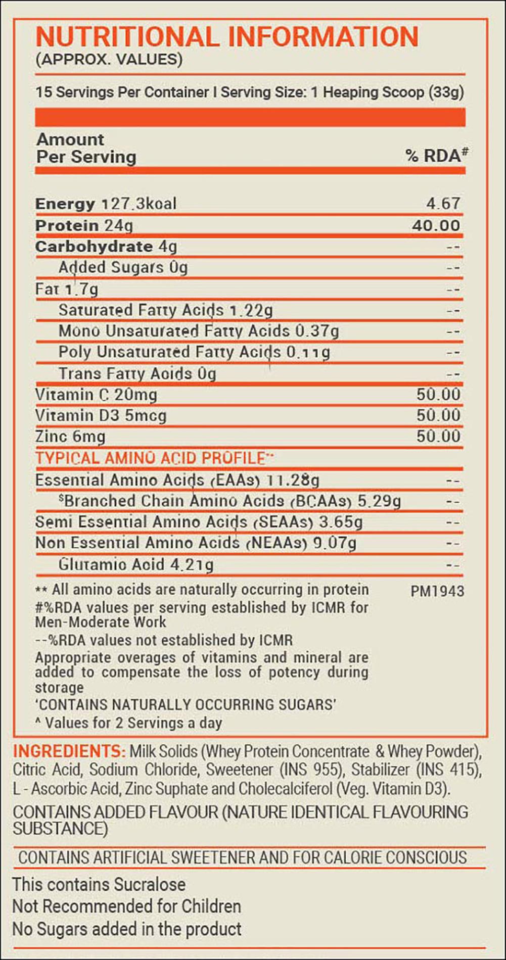 Buy MuscleBlaze Fuel One Whey Protein Powder, 24 g Protein