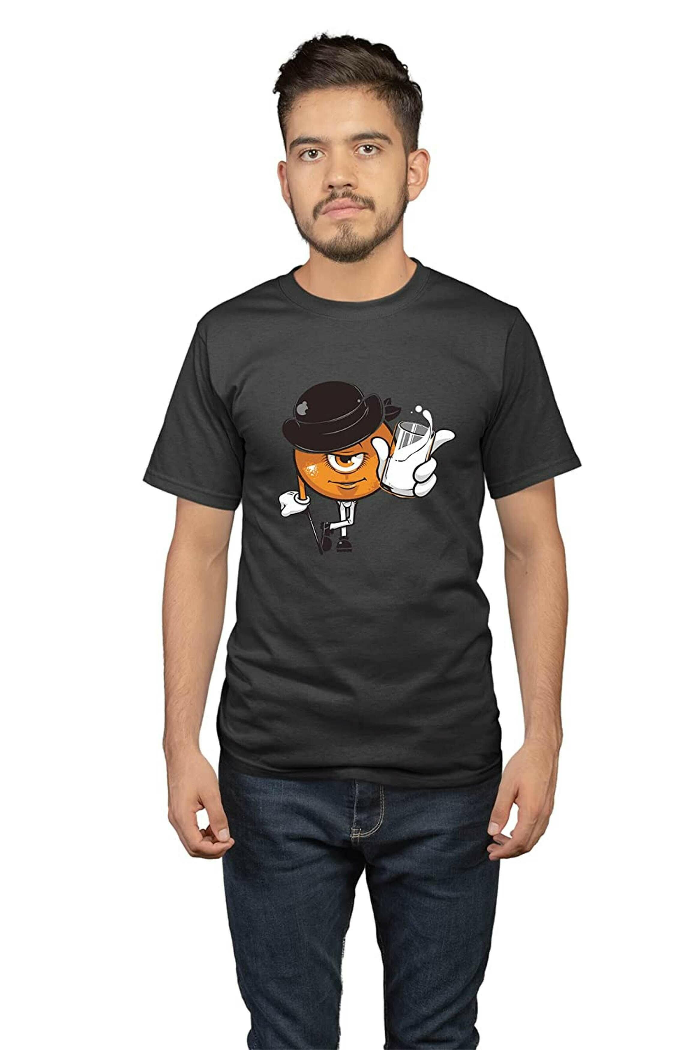 Buy Satyuga Men And Boys Black Printed Cotton T-Shirt L Online at