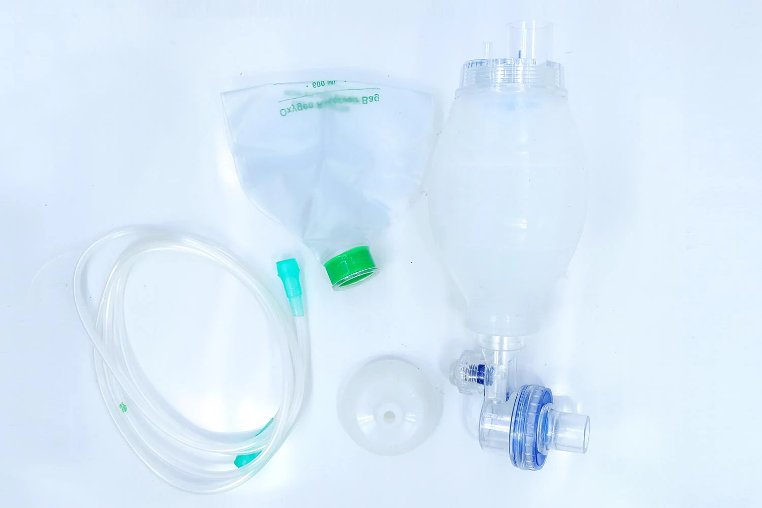 Ambu Bag Adult Silicon Manual Resuscitator Oxygen Tube MaskCPR First Aid  kit  eBay