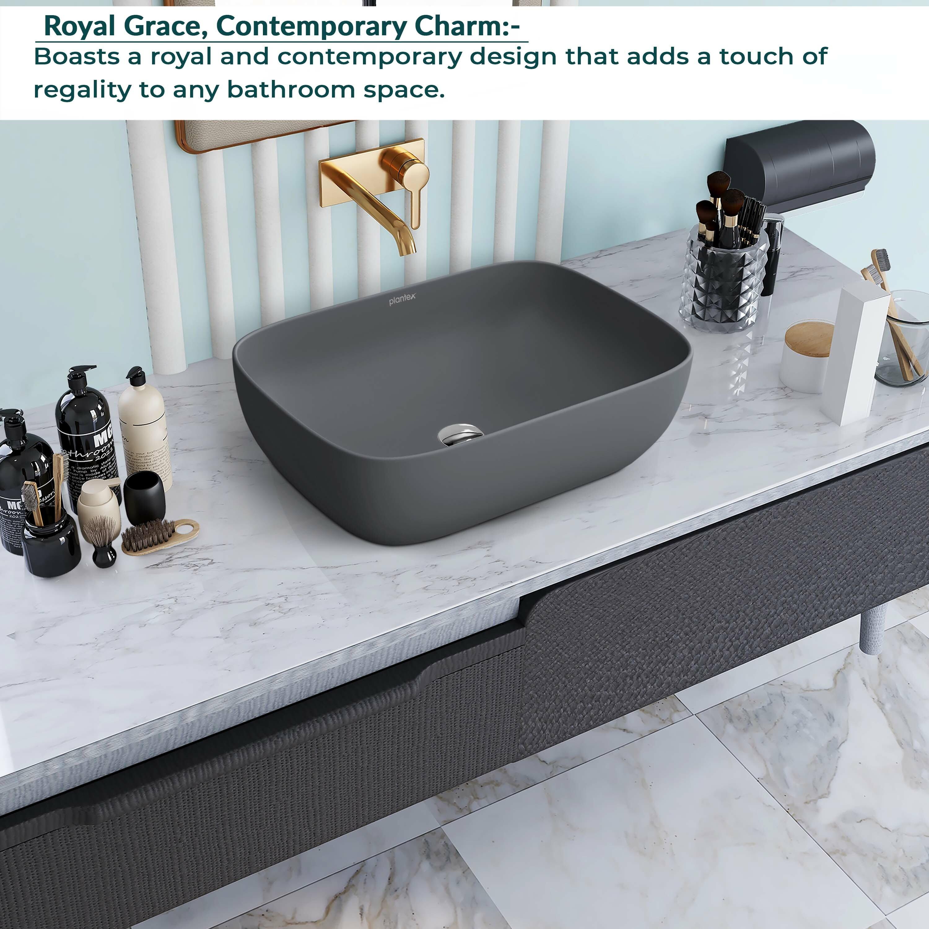 Buy Plantex Wash Basin for Bathroom/Ceramic Basin/Rectangle