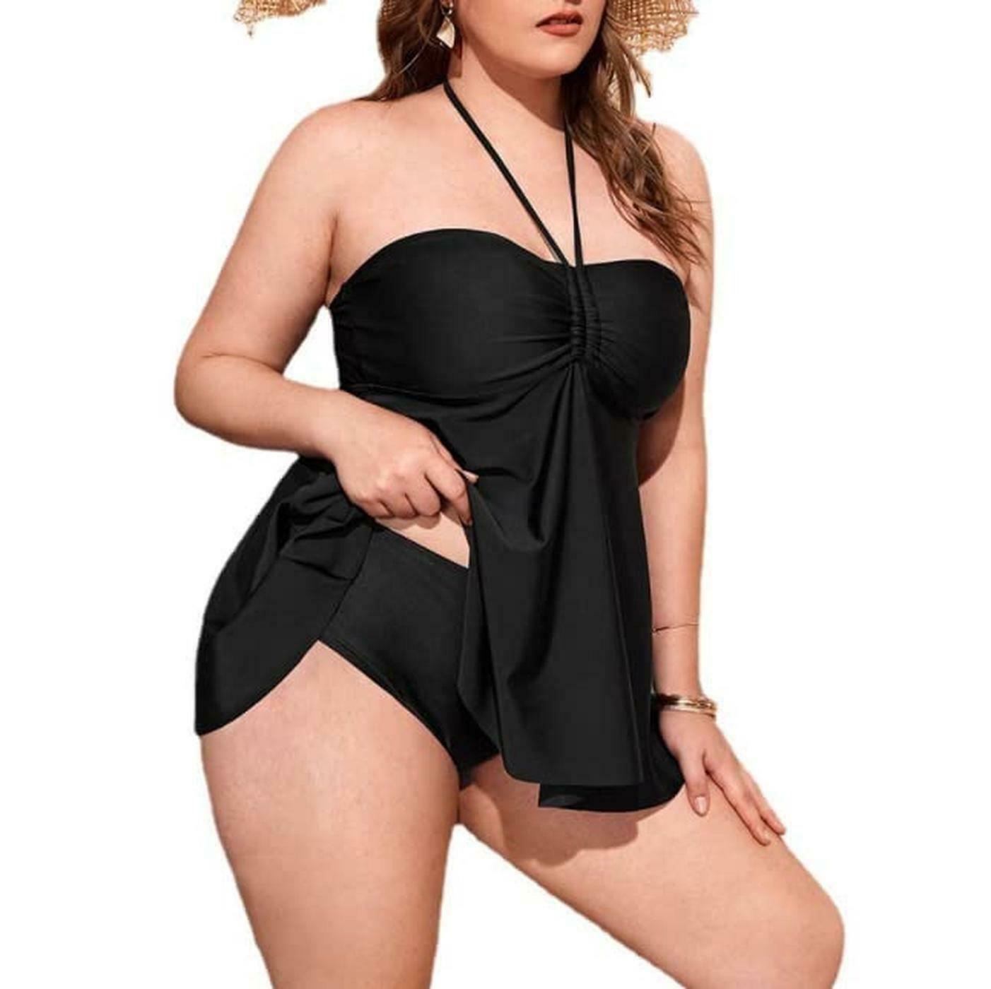 plus size halter bikini