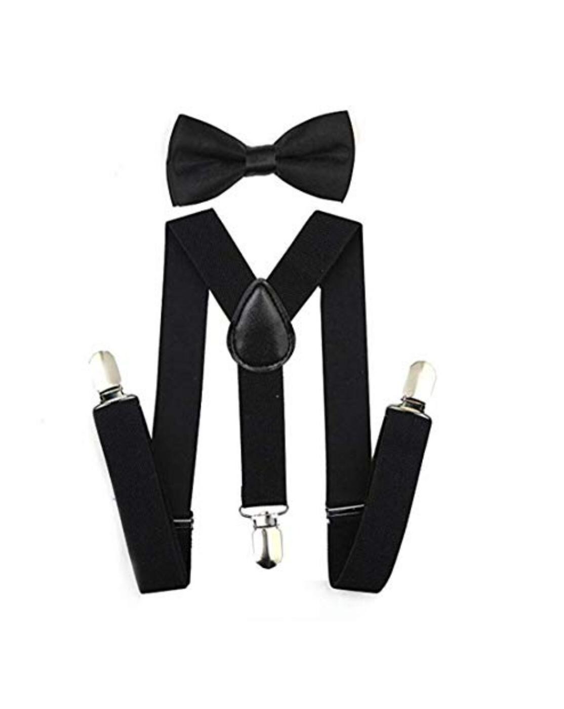 Buy Accery Multicolor Kids Suspender and Bow Tie Set with Hat