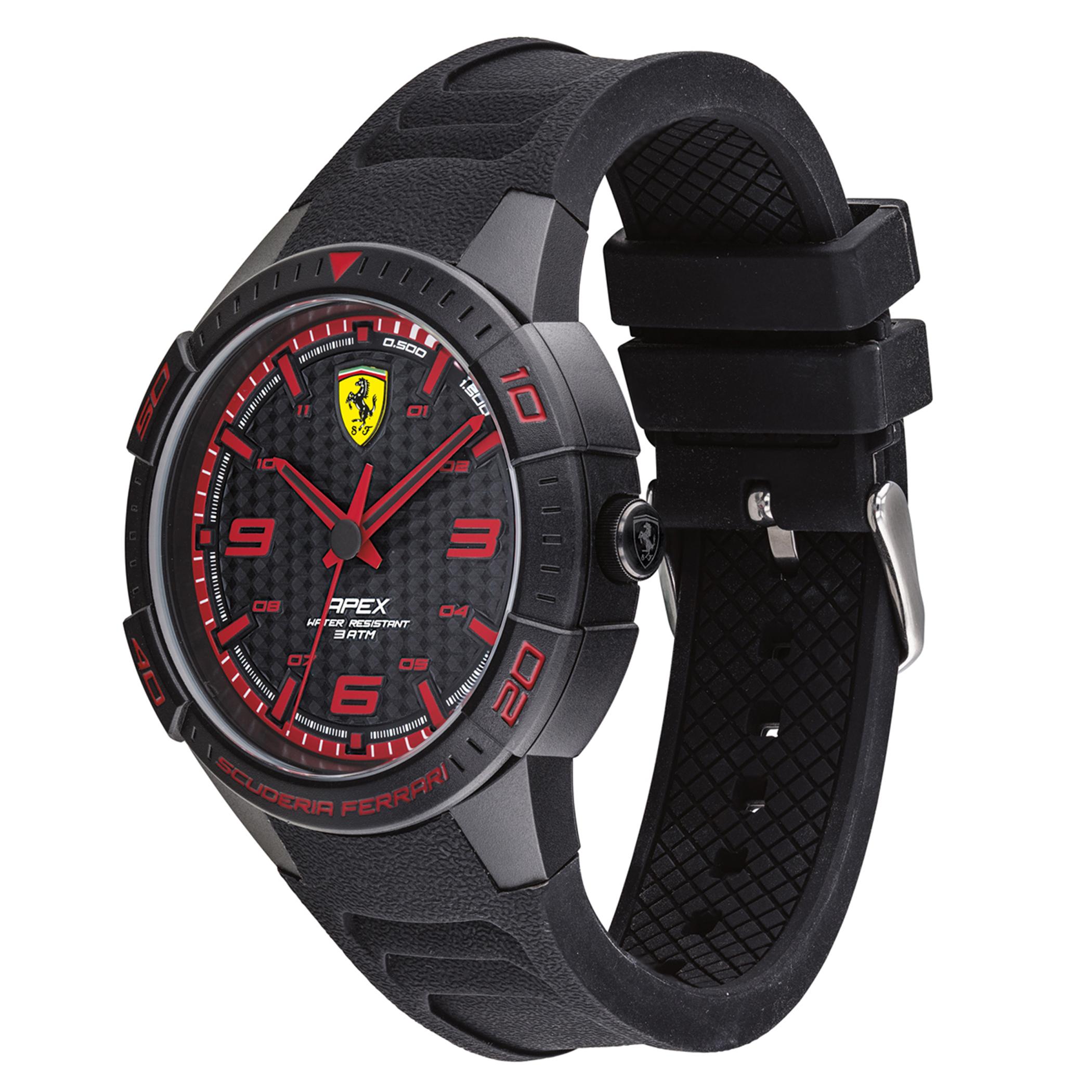 Buy SCUDERIA FERRARI APEX Quartz Black Round Dial Men's Watch