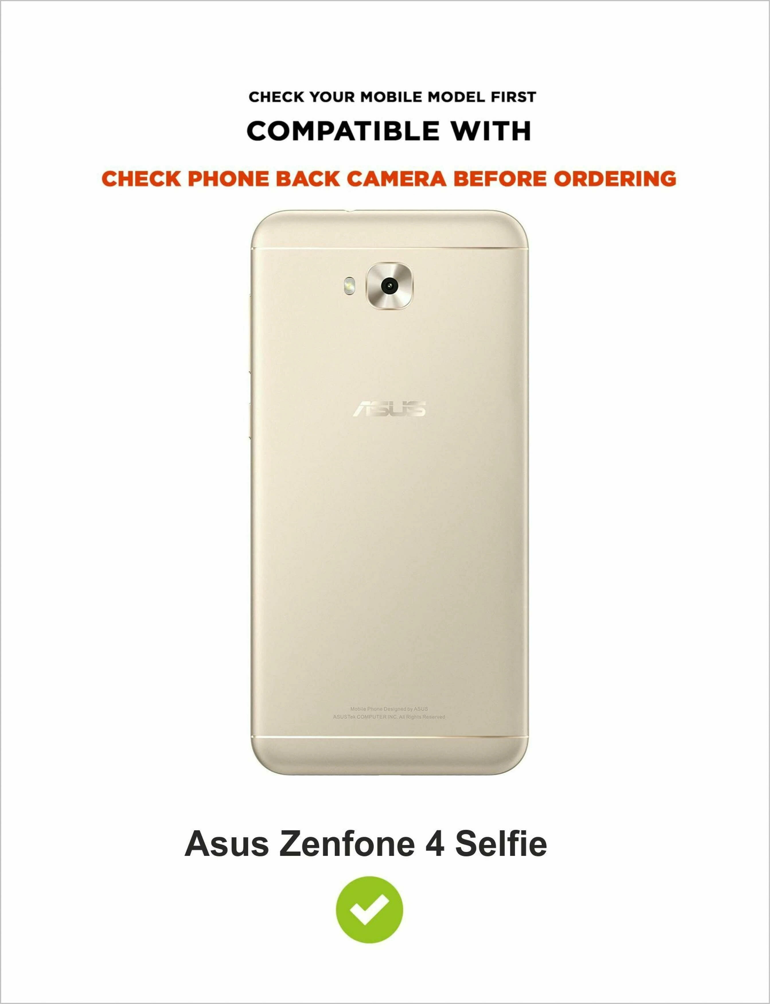Buy Sbms Asus Zenfone 4 Selfie Gold Artificial Leather Shock Proof