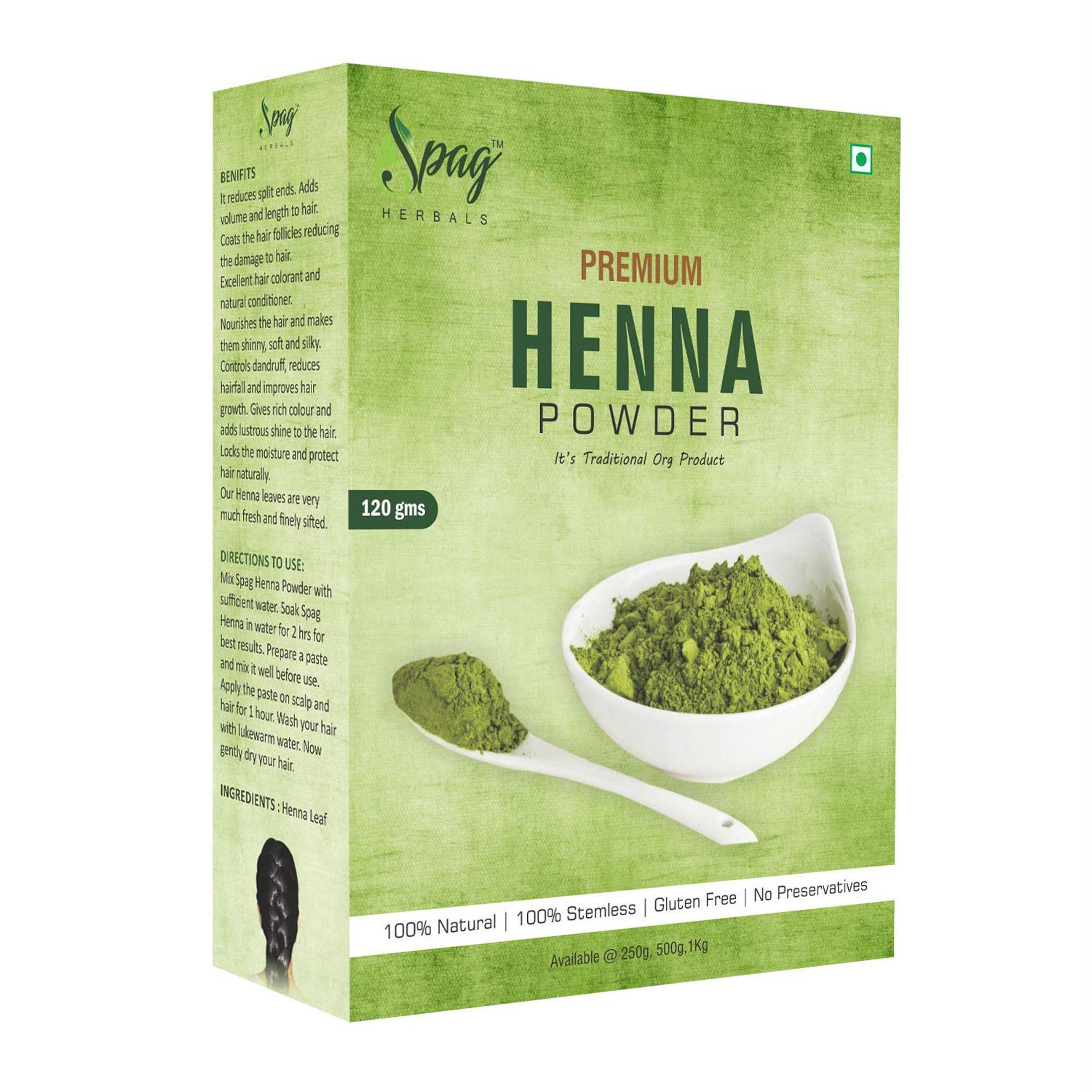 Spag Herbals Organic Henna Powder For Hair Care 120 G (120G X 2) - JioMart