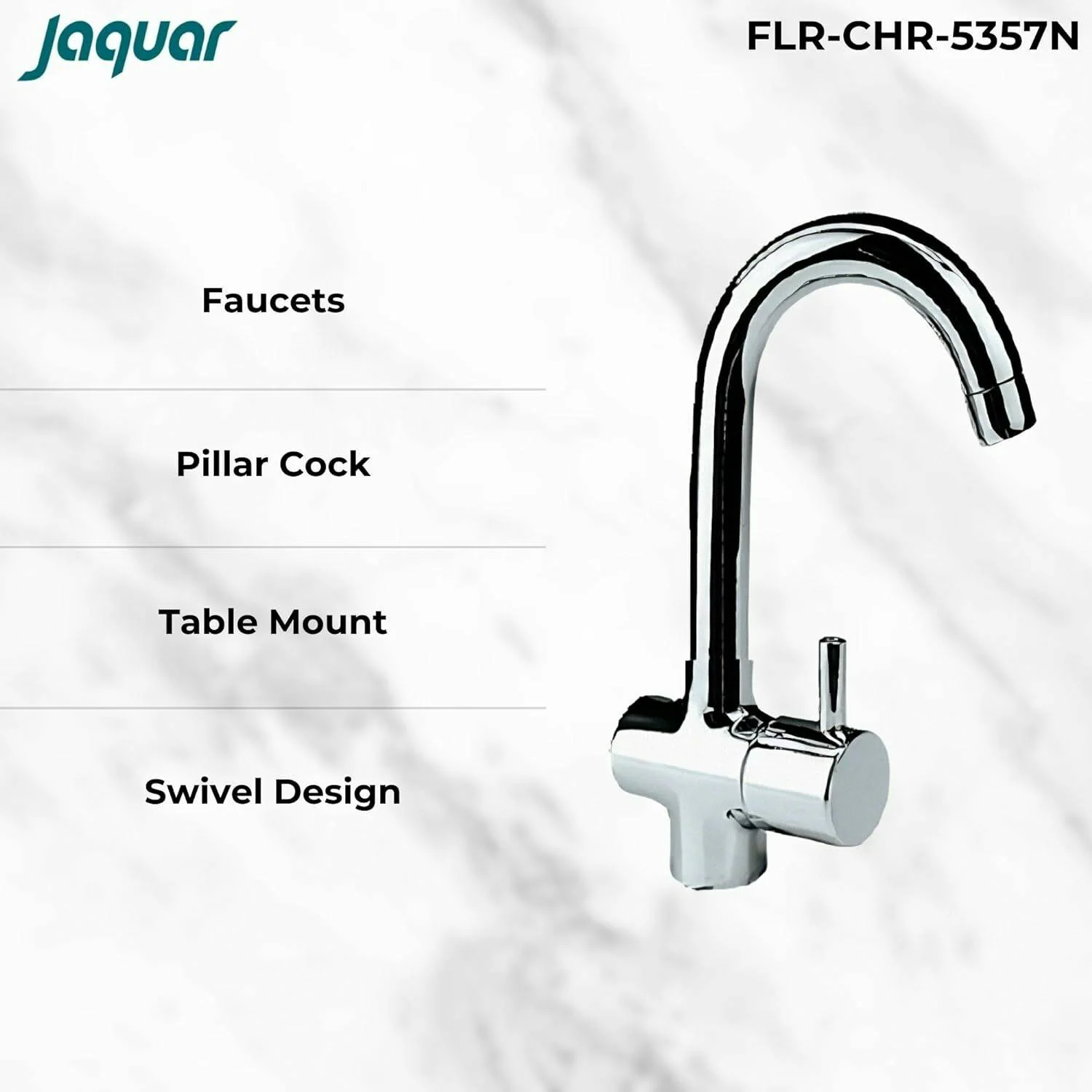凡 Buy Jaquar FLR-CHR-5357N Florentine Swan Neck Pillar Cock Online