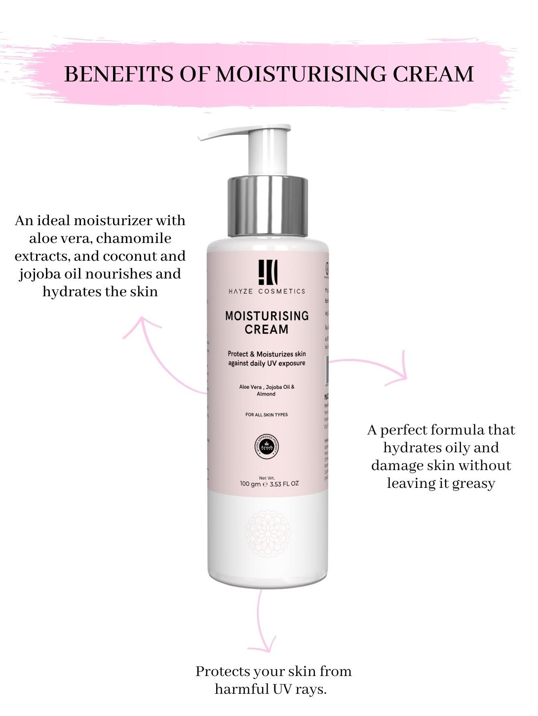 Buy Hayze Cosmetics Moisturising Cream | For Face, Hand & Body