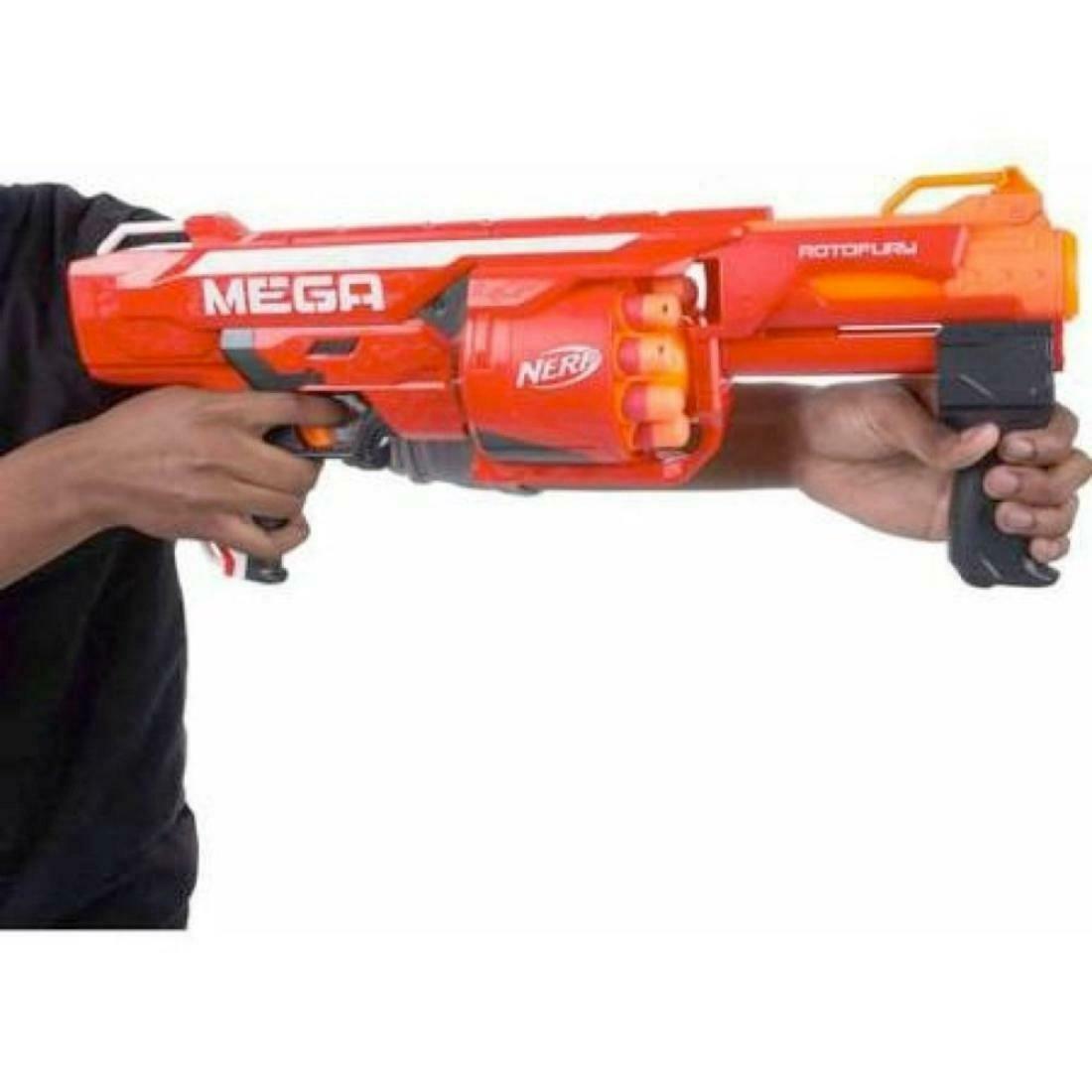 Buy Nerf Mega Rotofury Blaster 10 Dart Rotating Drum age 8Y+