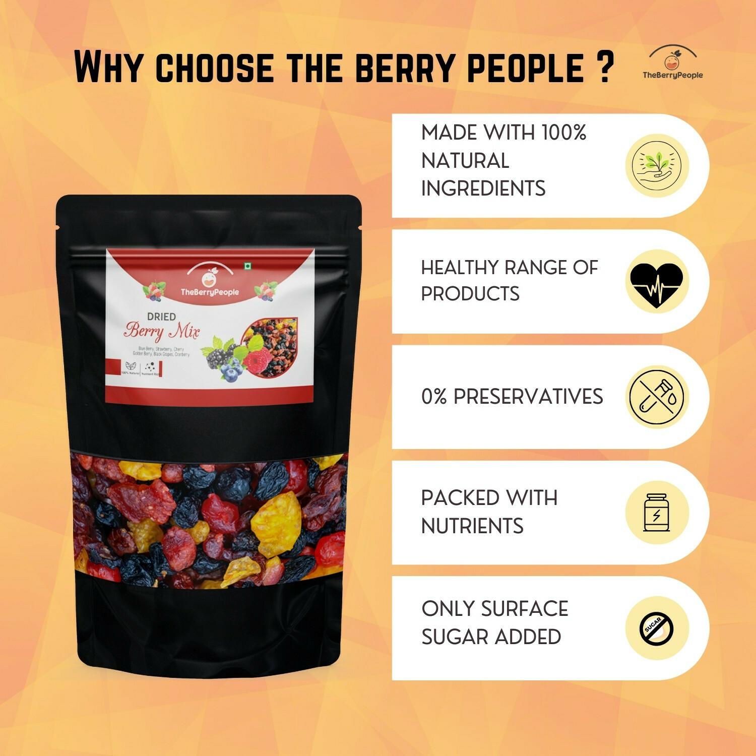 Buy Dried Mix Berry without Sugar bundle pack | Low calories