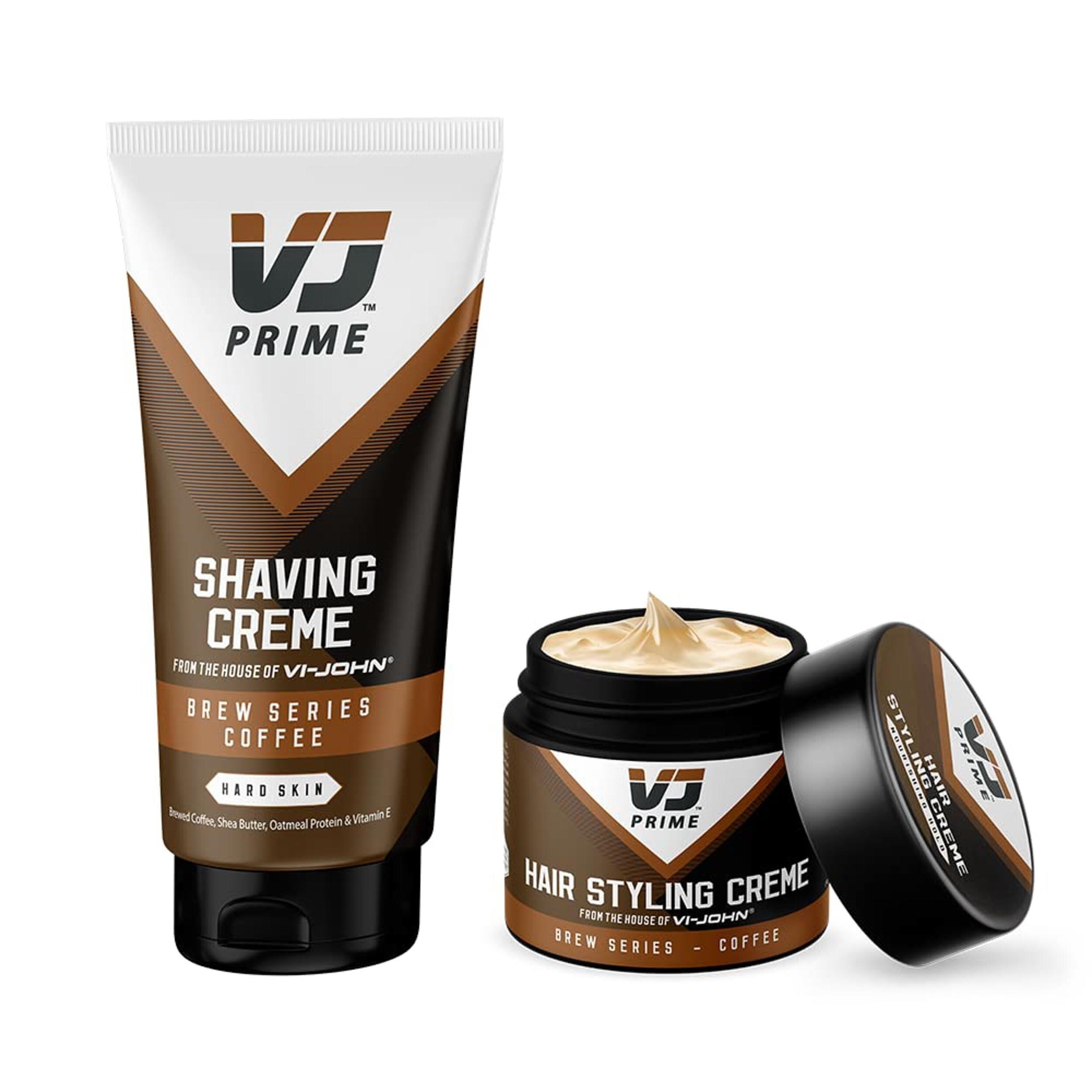 Vj Prime Combo Of Coffee Shaving Creme(100g) And Coffee Hair Styling  Creme(100 g) - JioMart